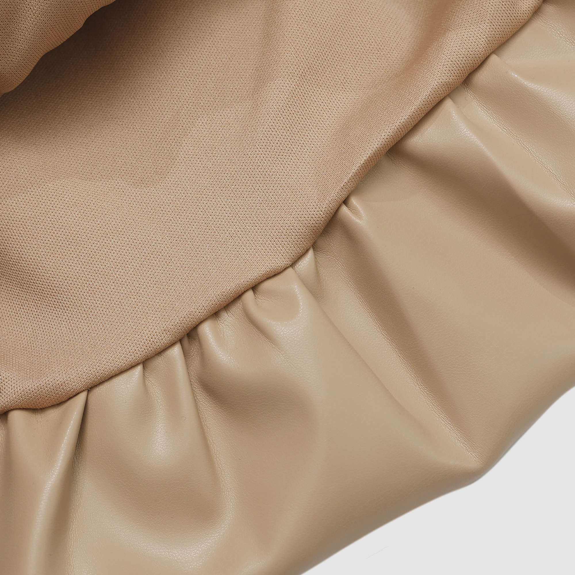 Jackie Faux Leather Bubble Mini Skirt