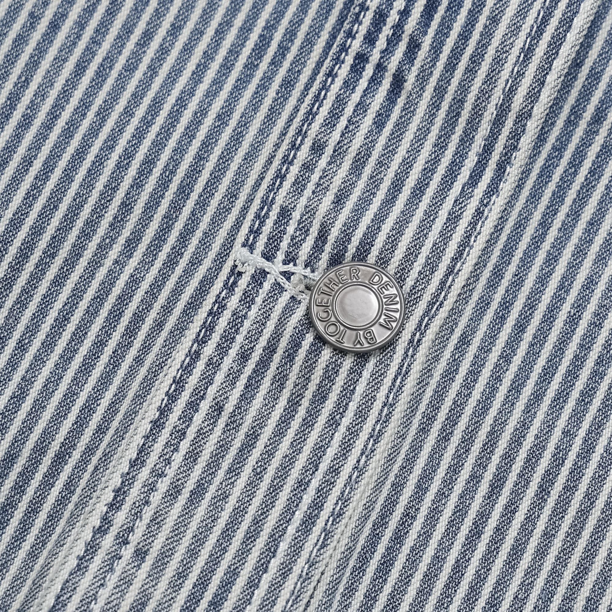 Jacqueline Pinstripe Denim Shacket