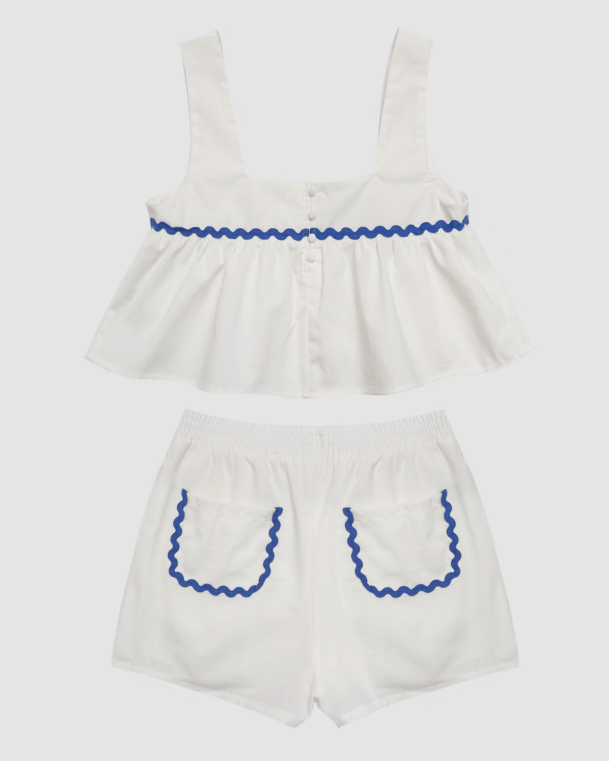 Jordyn Embroidered Clam Shell Shorts