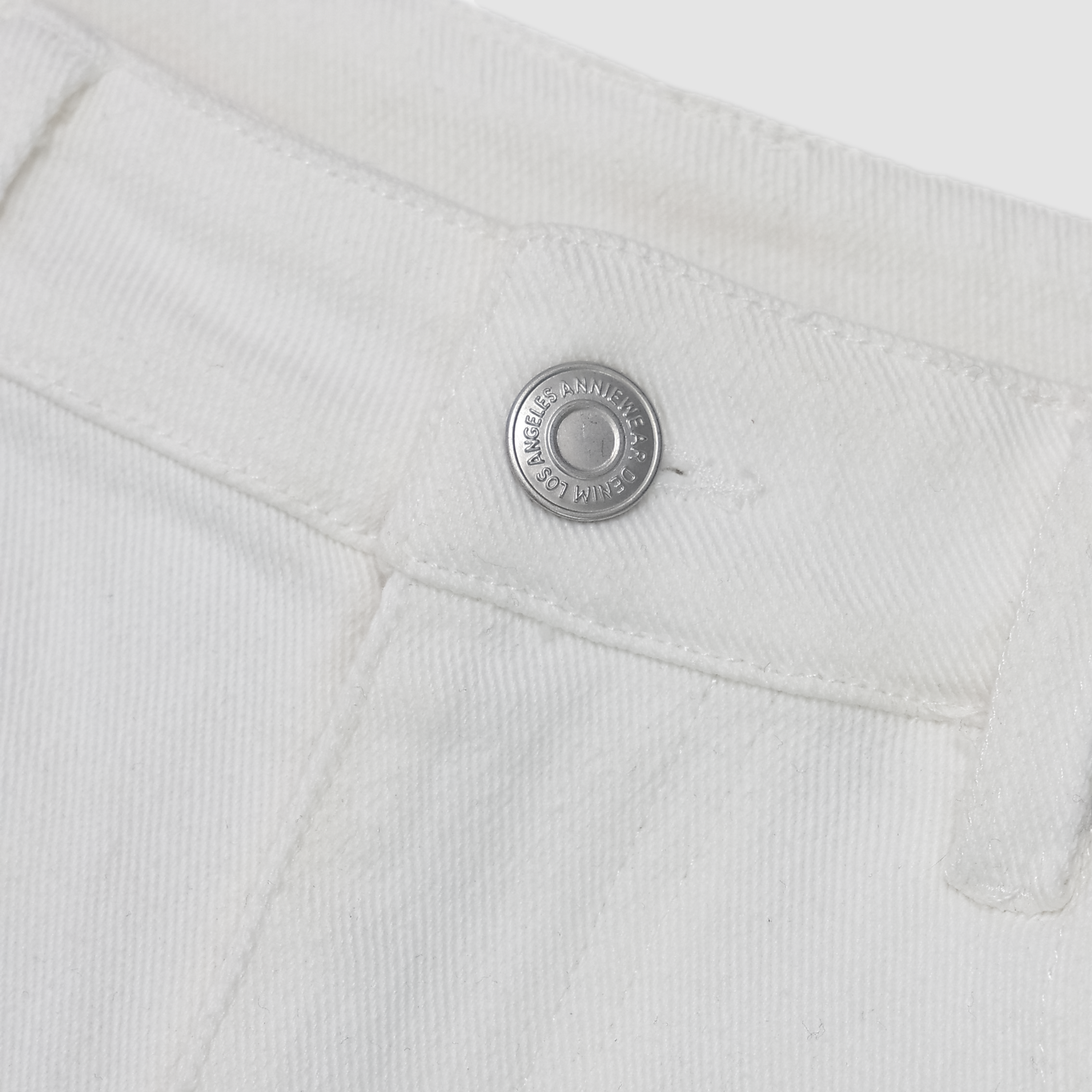 Kaleigh Distressed Hem Denim Shorts