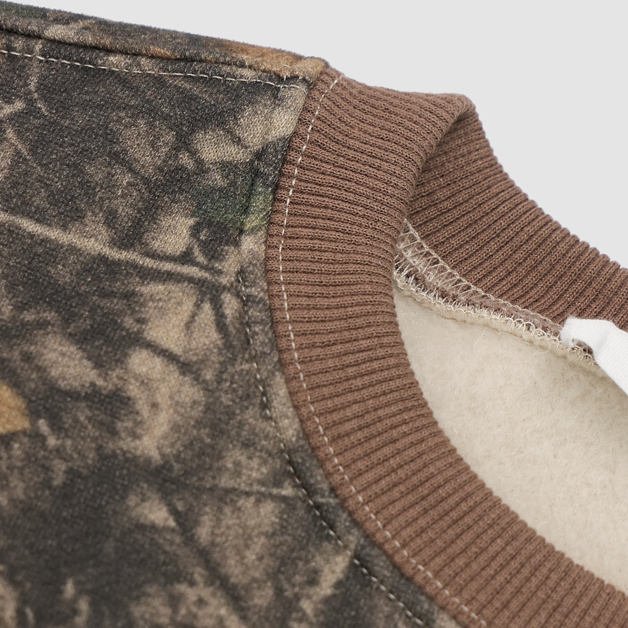 Katelyn Woodland Camo Crewneck