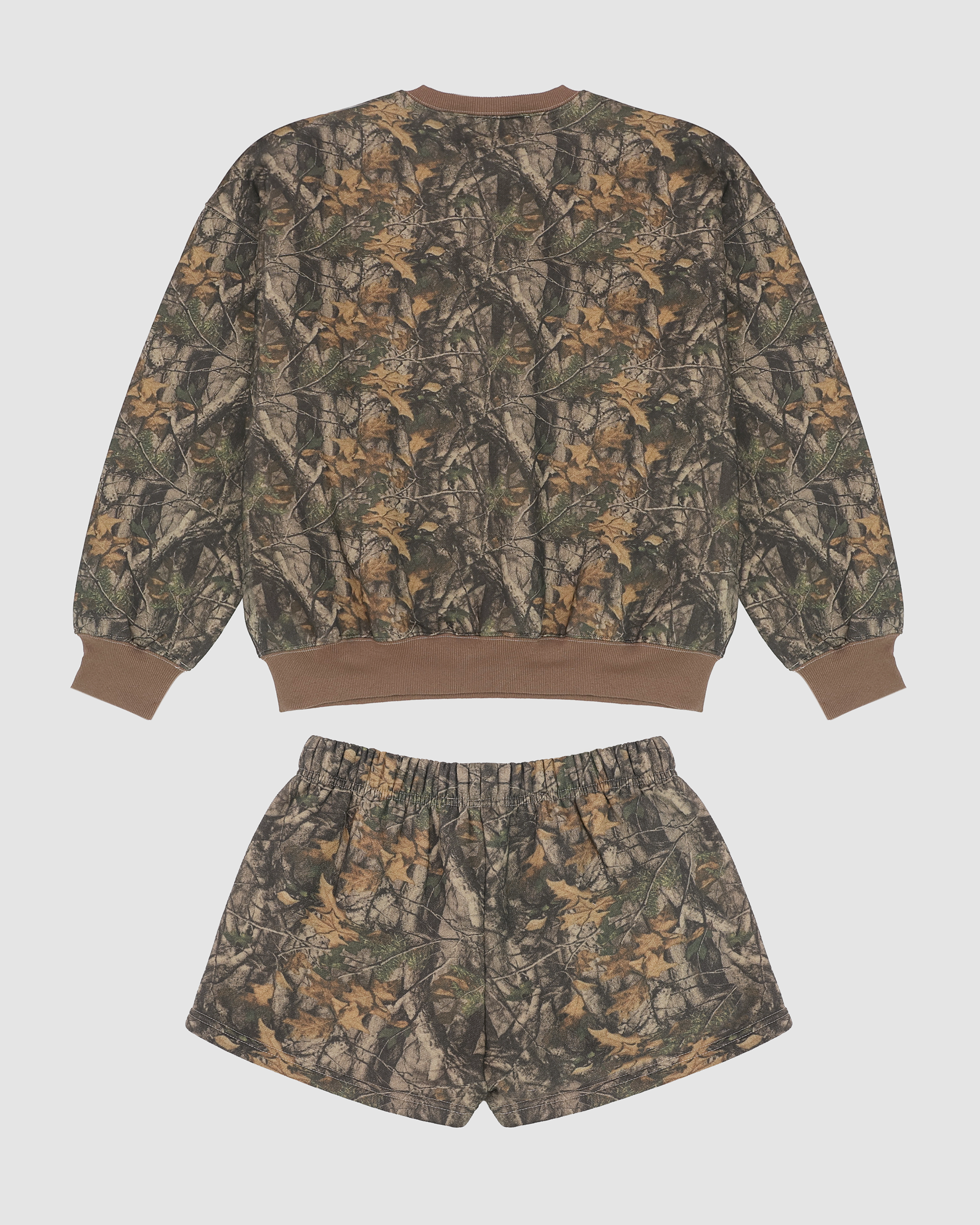 Katelyn Woodland Camo Sweatshorts
