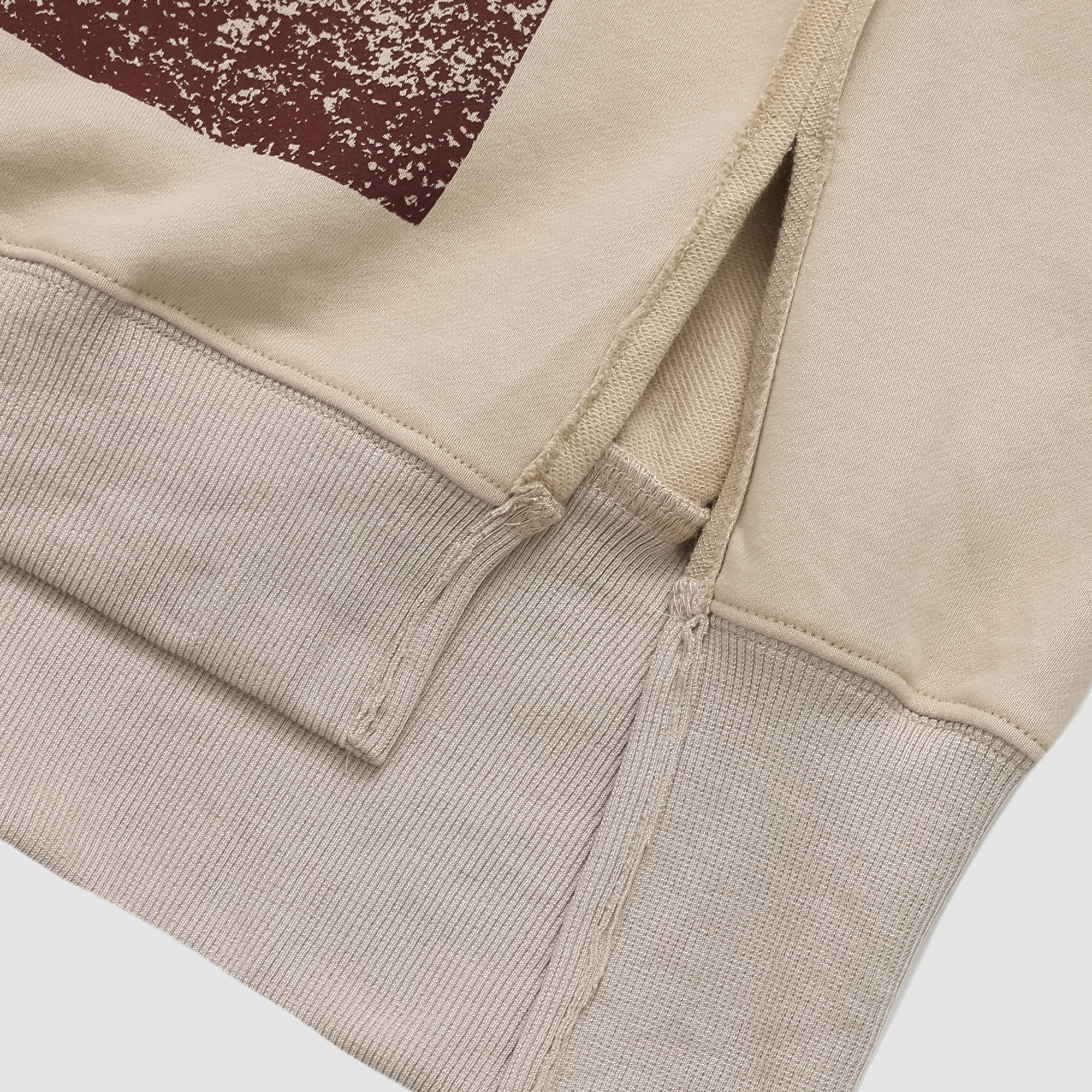 Kristy 12 Printed Sweatshirt in Burgundy