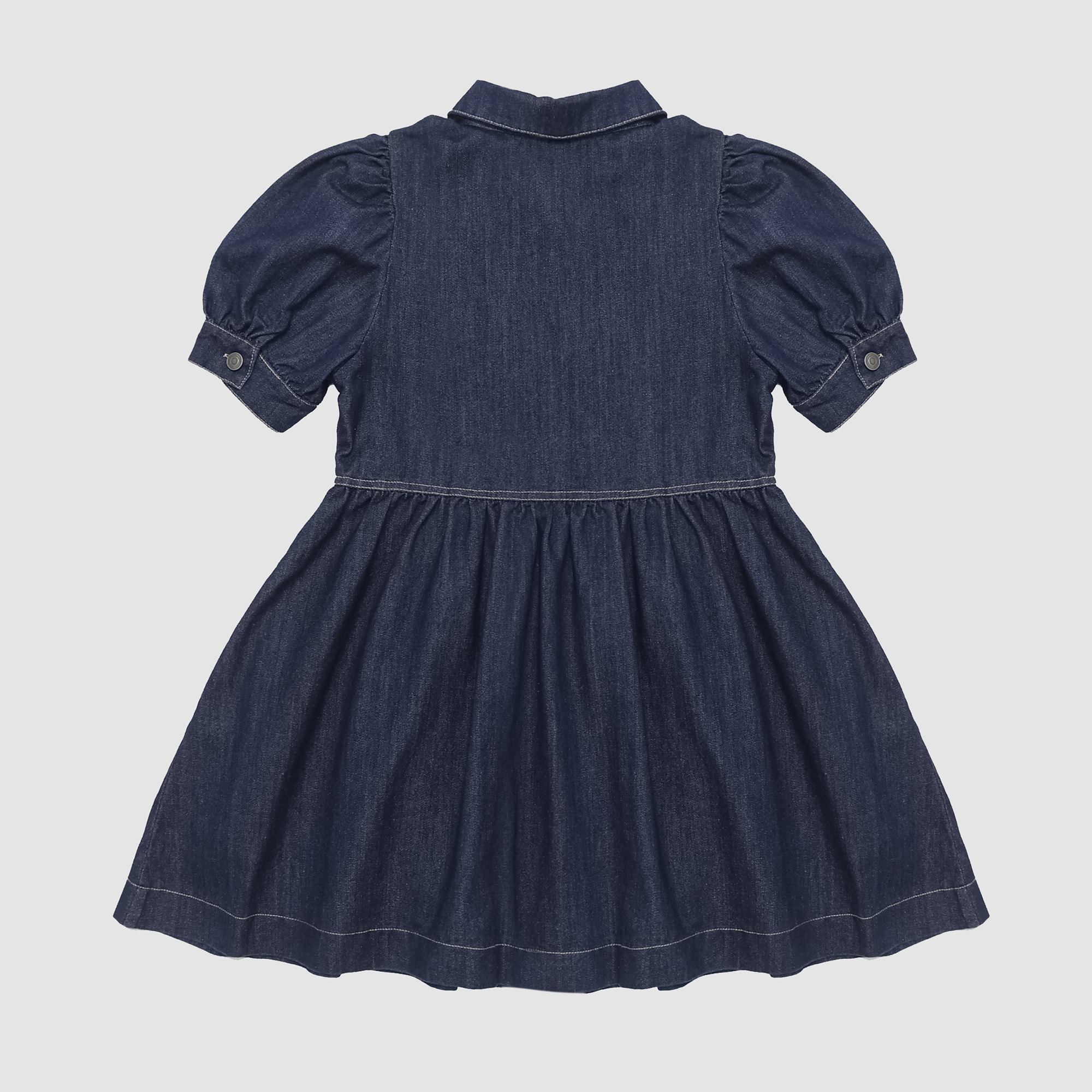 Kylie Denim Puff Sleeve Mini Dress