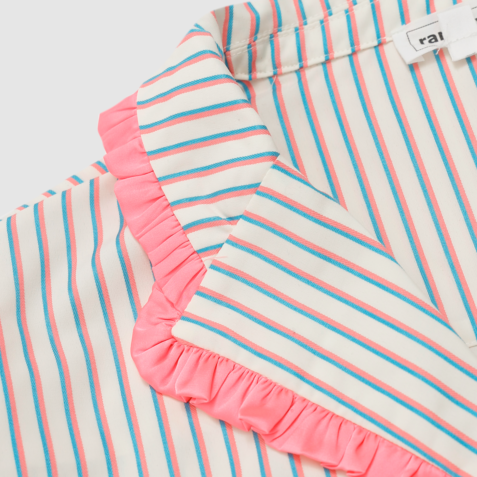 Lilia Satin Bow Stripe Pajama Set