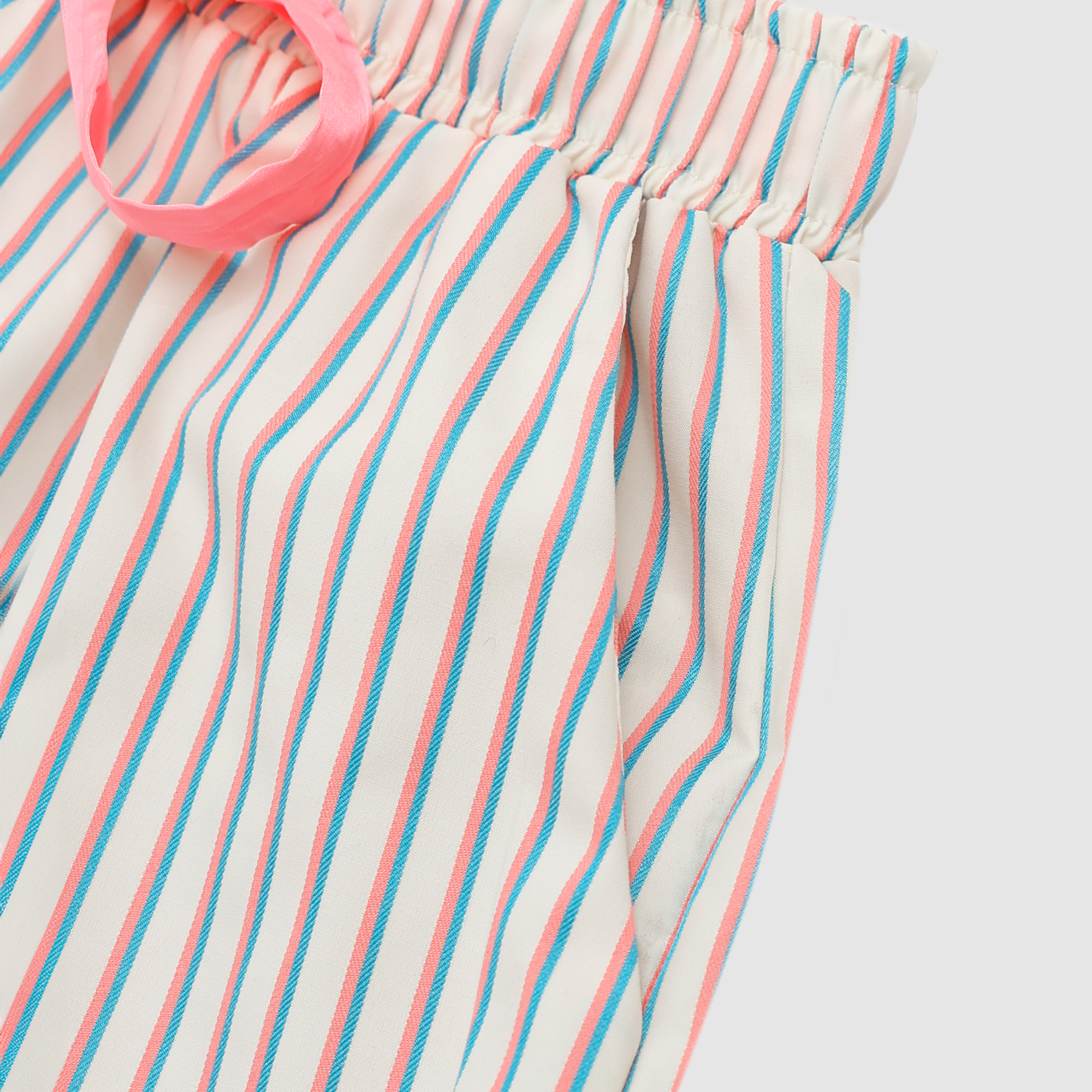 Lilia Satin Bow Stripe Pajama Set