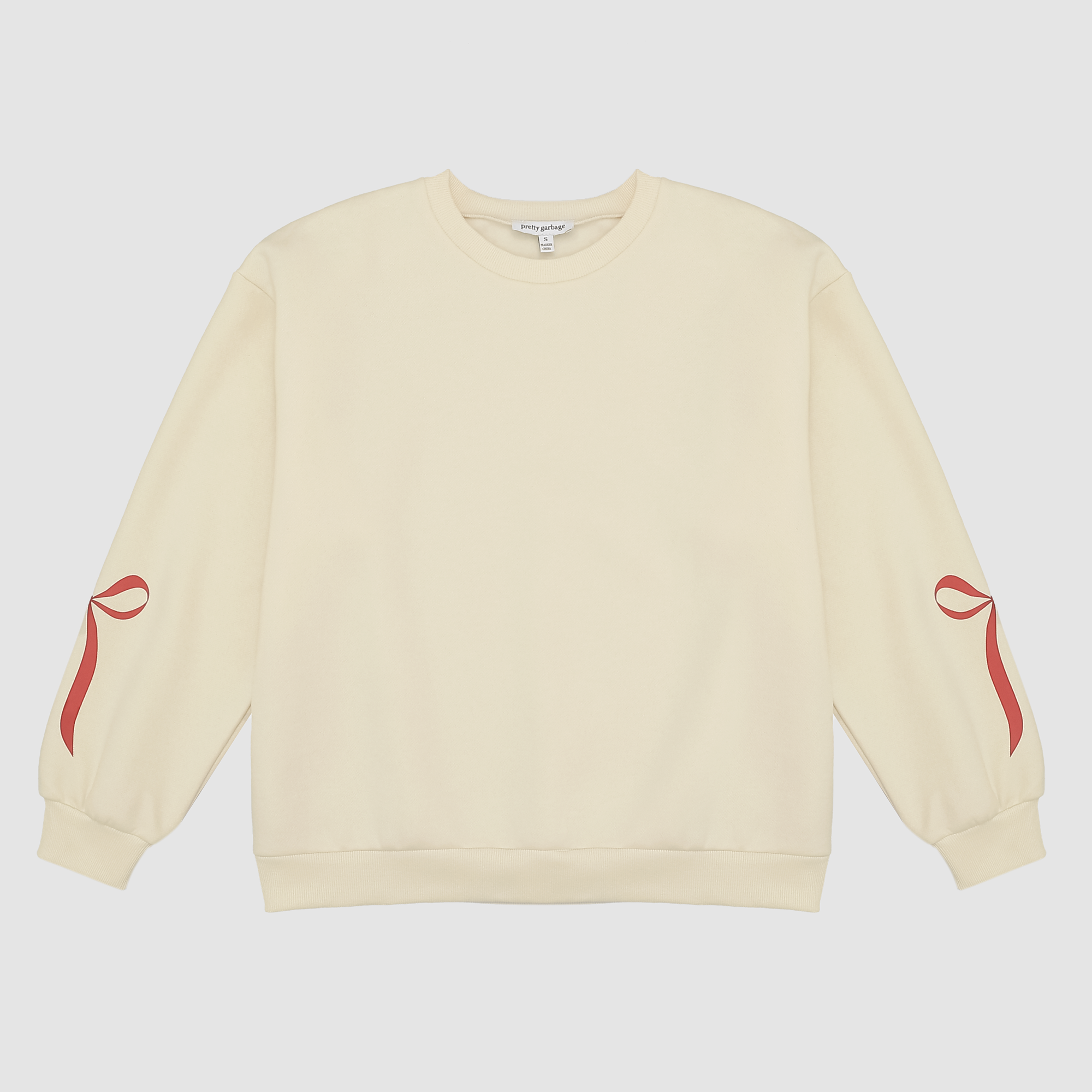 Macie Ribbon Bow Crewneck Sweatshirt