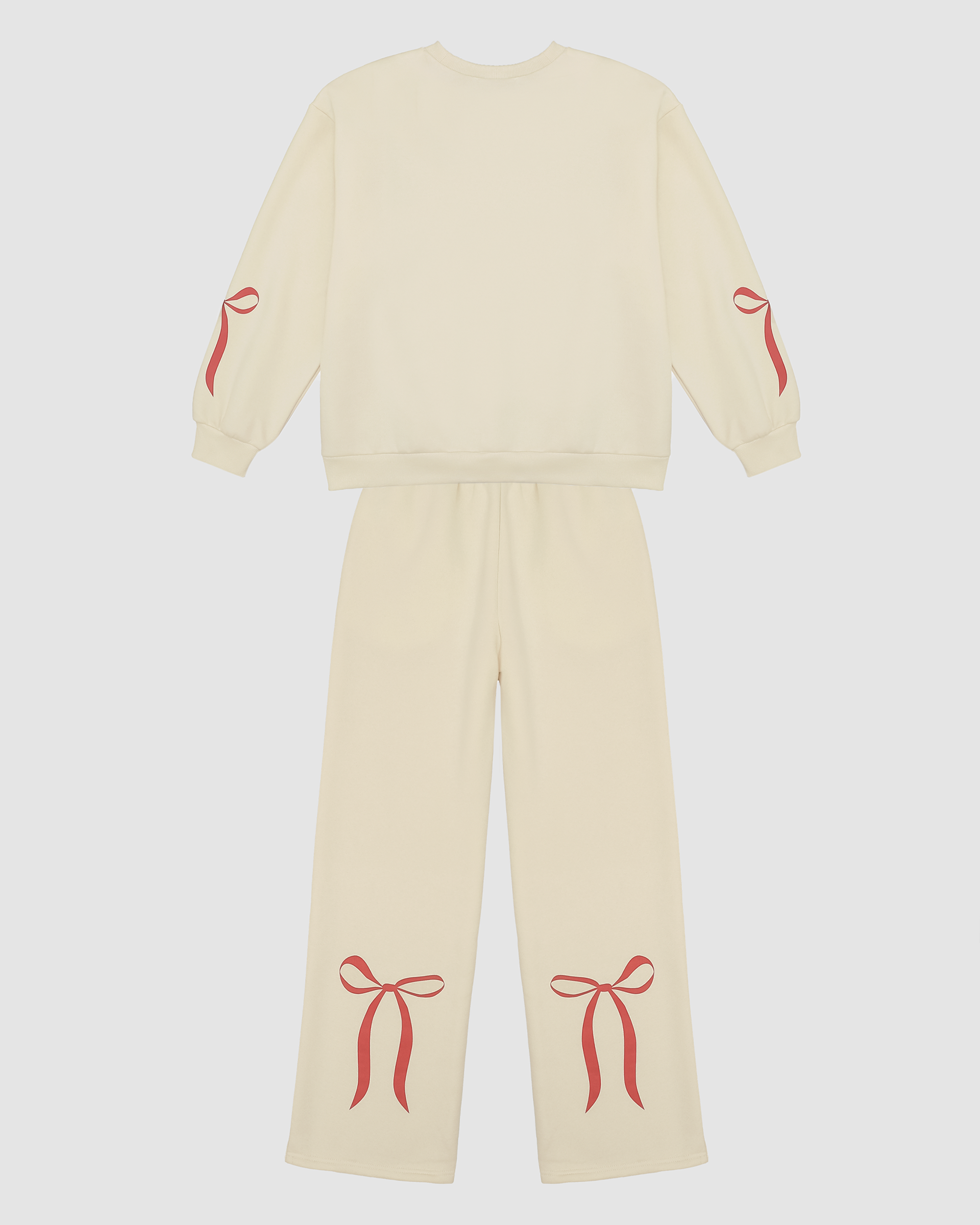 Macie Ribbon Bow Wide Leg Sweatpants