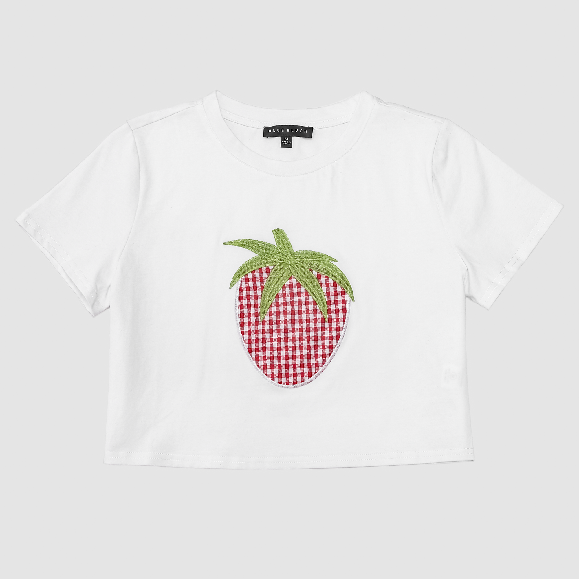 Matilda Gingham Strawberry Tee