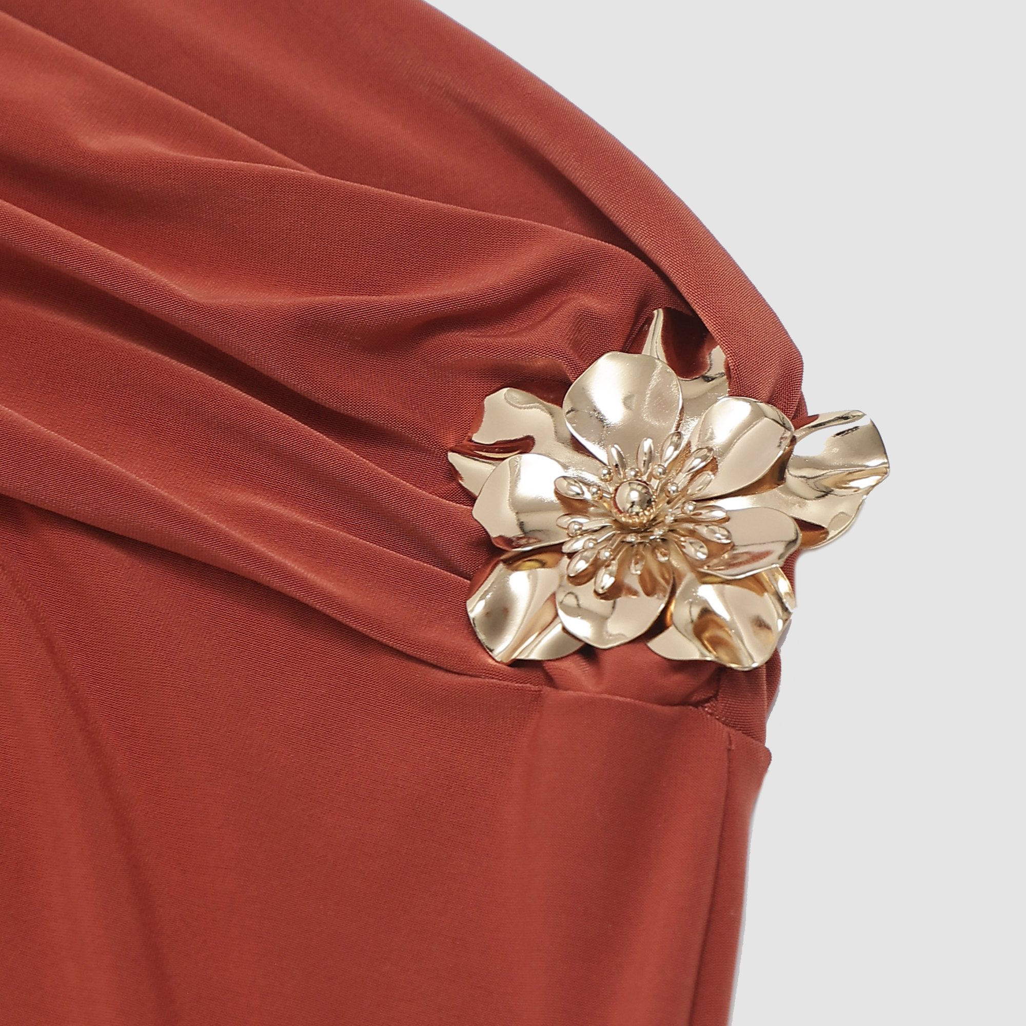 Megara Flower Detail Maxi Skirt