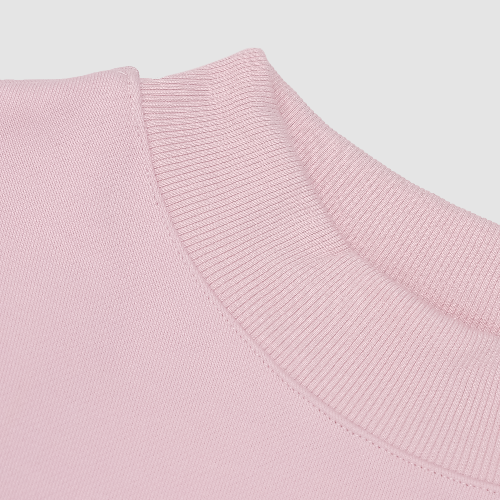 Mockneck Sunkissed Varsity Embroidered Sweatshirt in Bubblegum
