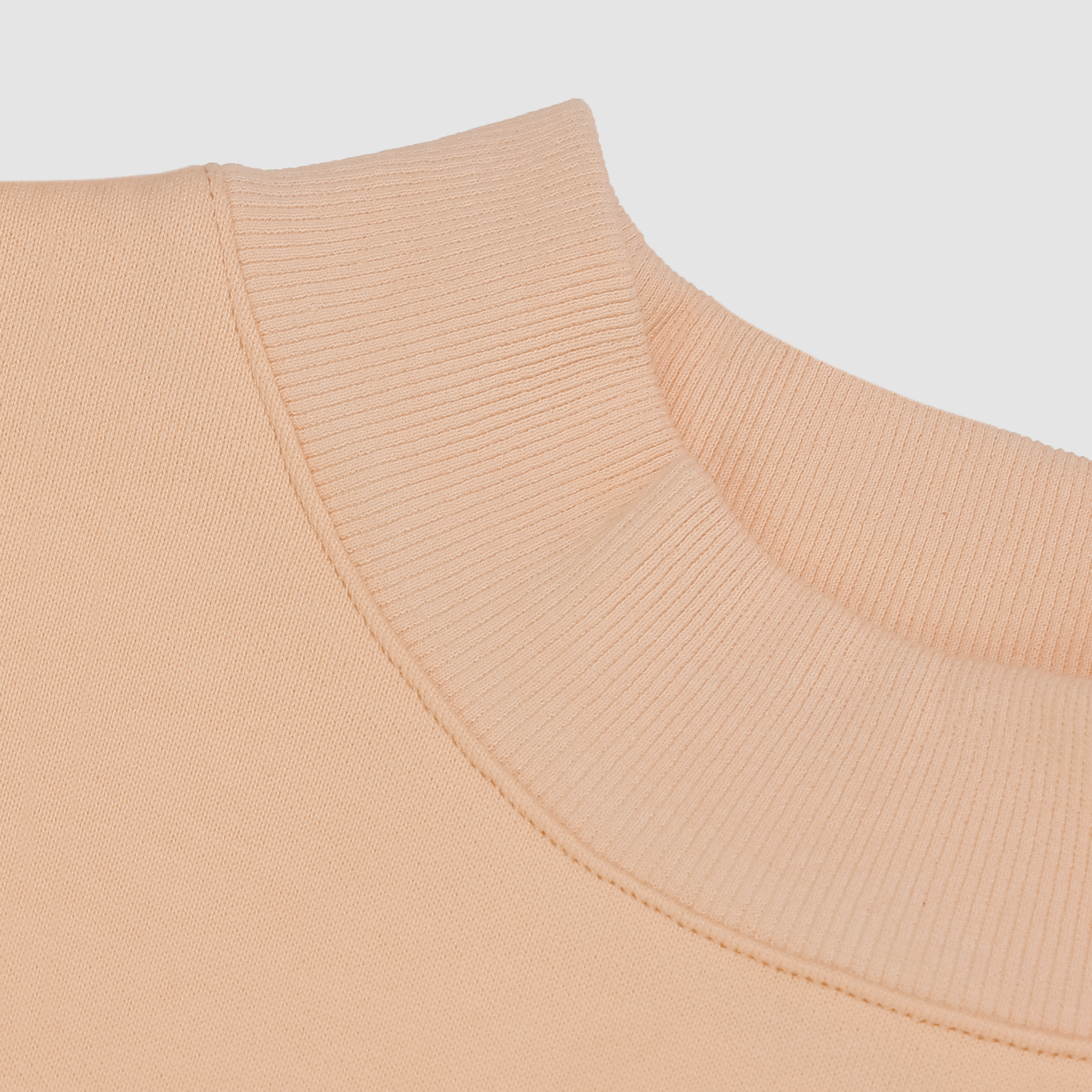Mockneck Sunkissed Varsity Embroidered Sweatshirt in Papaya Orange