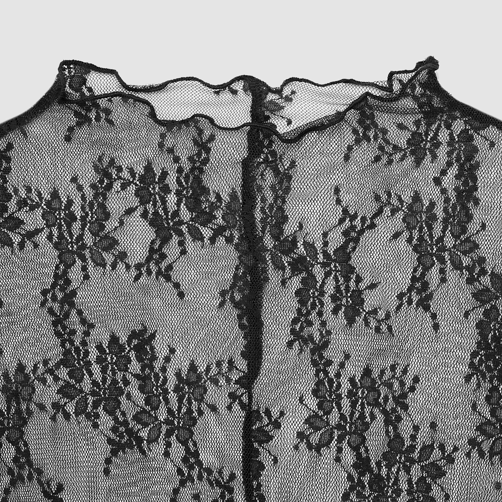 Odette Mesh Lace Long Sleeve Top