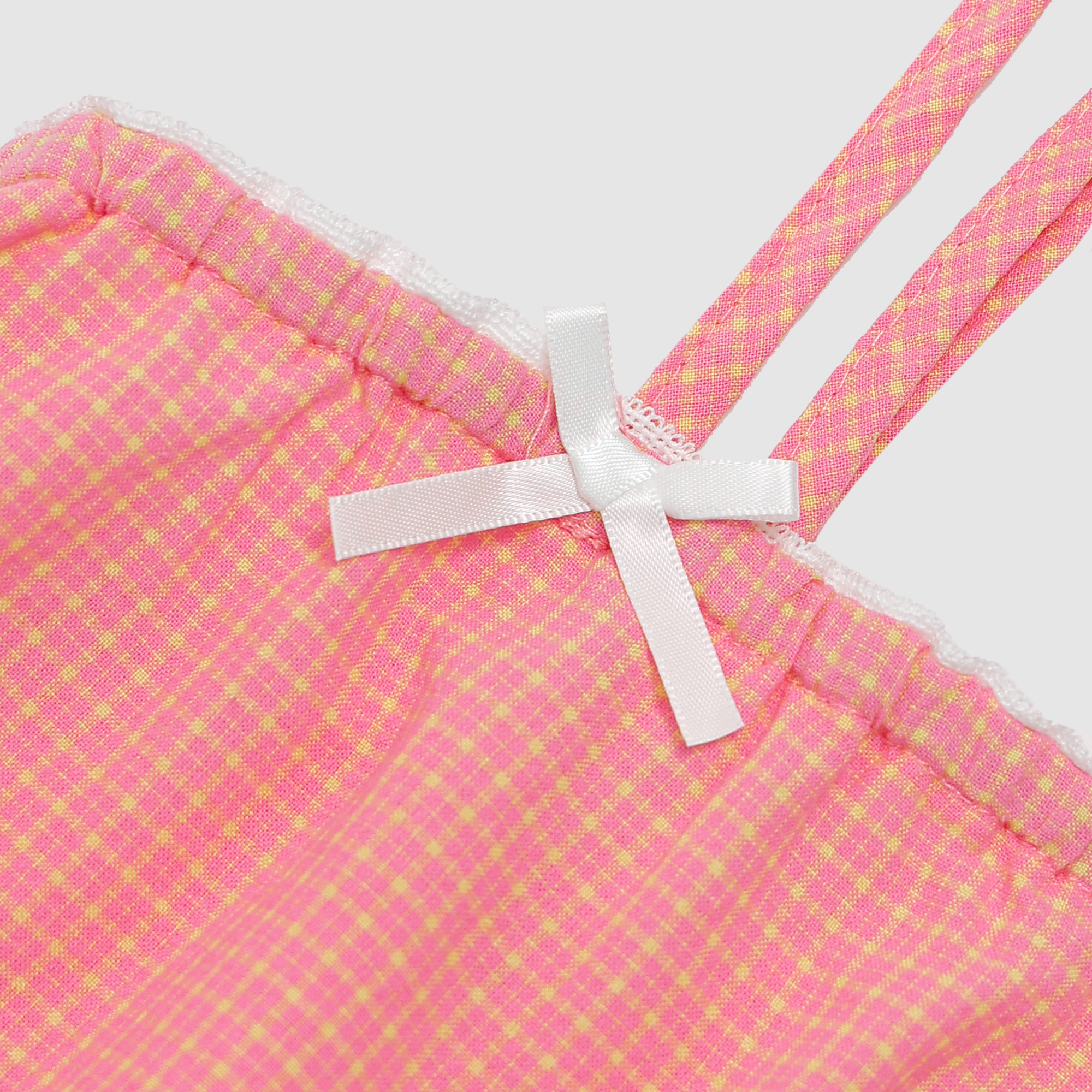 Penelope Gingham Lace Tank