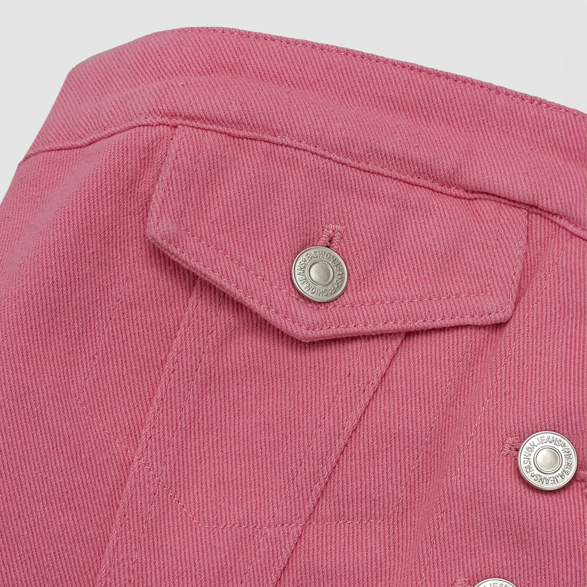 Petra Denim Tube Top in Pink