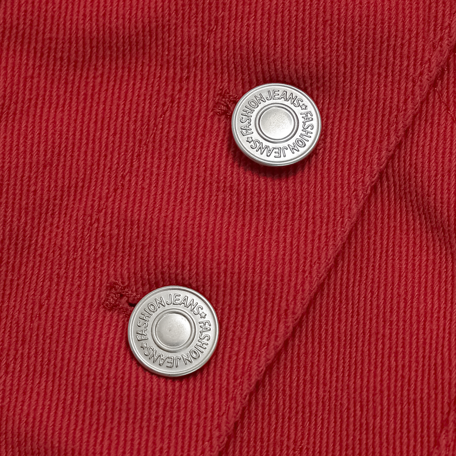 Petra Denim Tube Top in Red