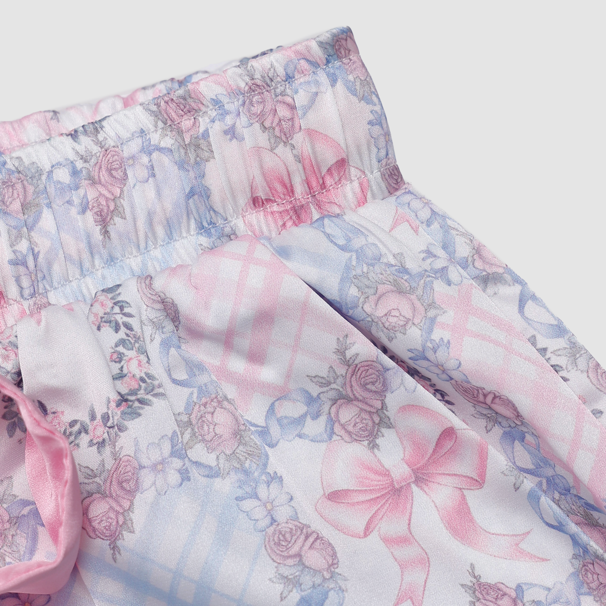 Polly Bow Satin Pajamas