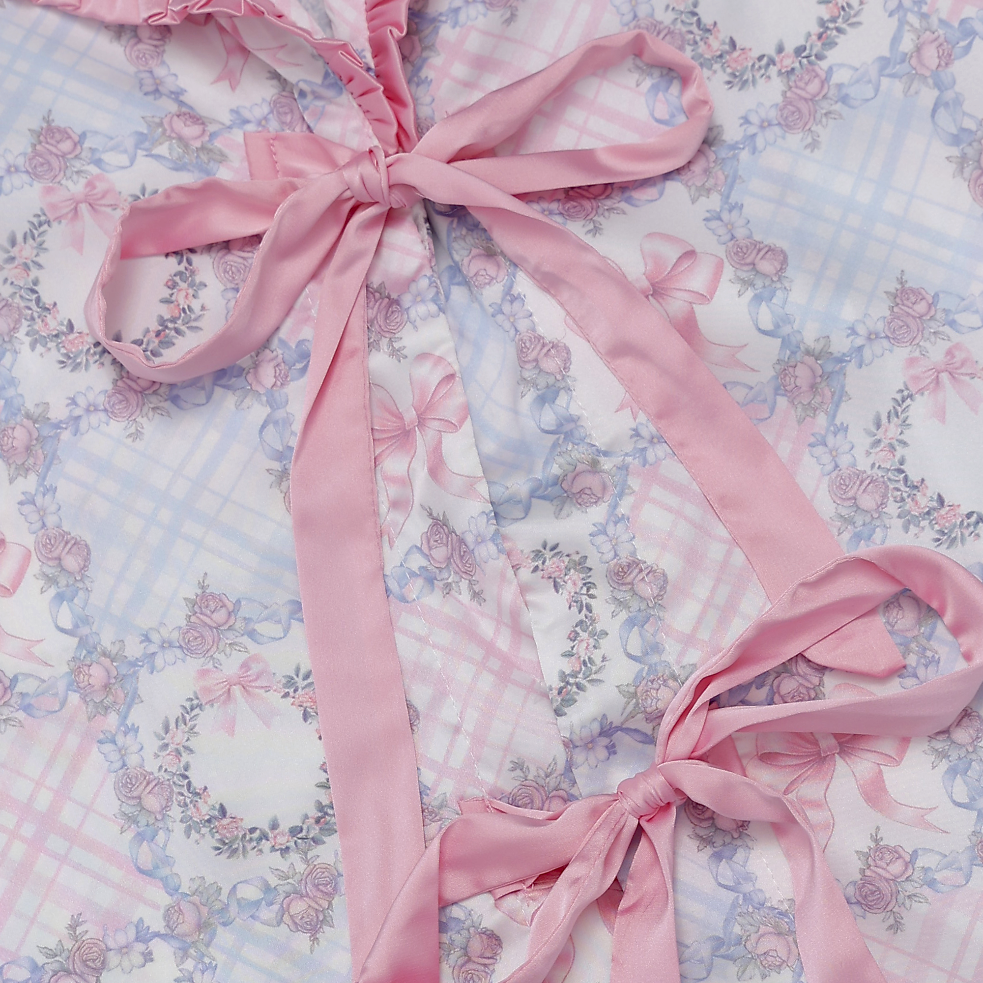 Polly Bow Satin Pajamas