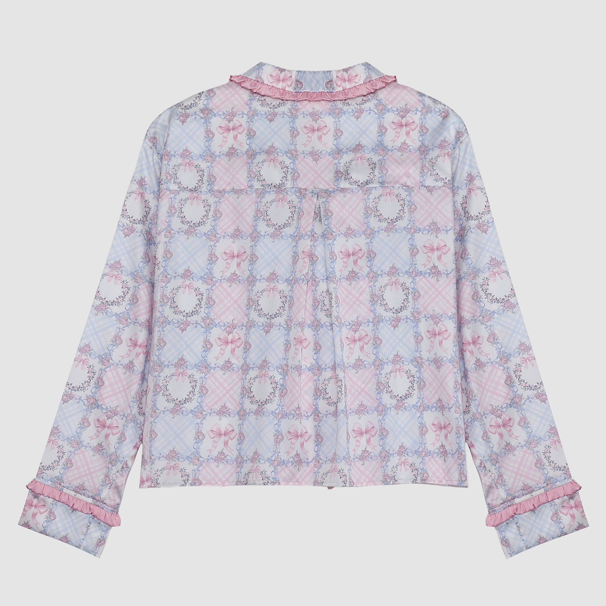 Polly Bow Satin Pajamas