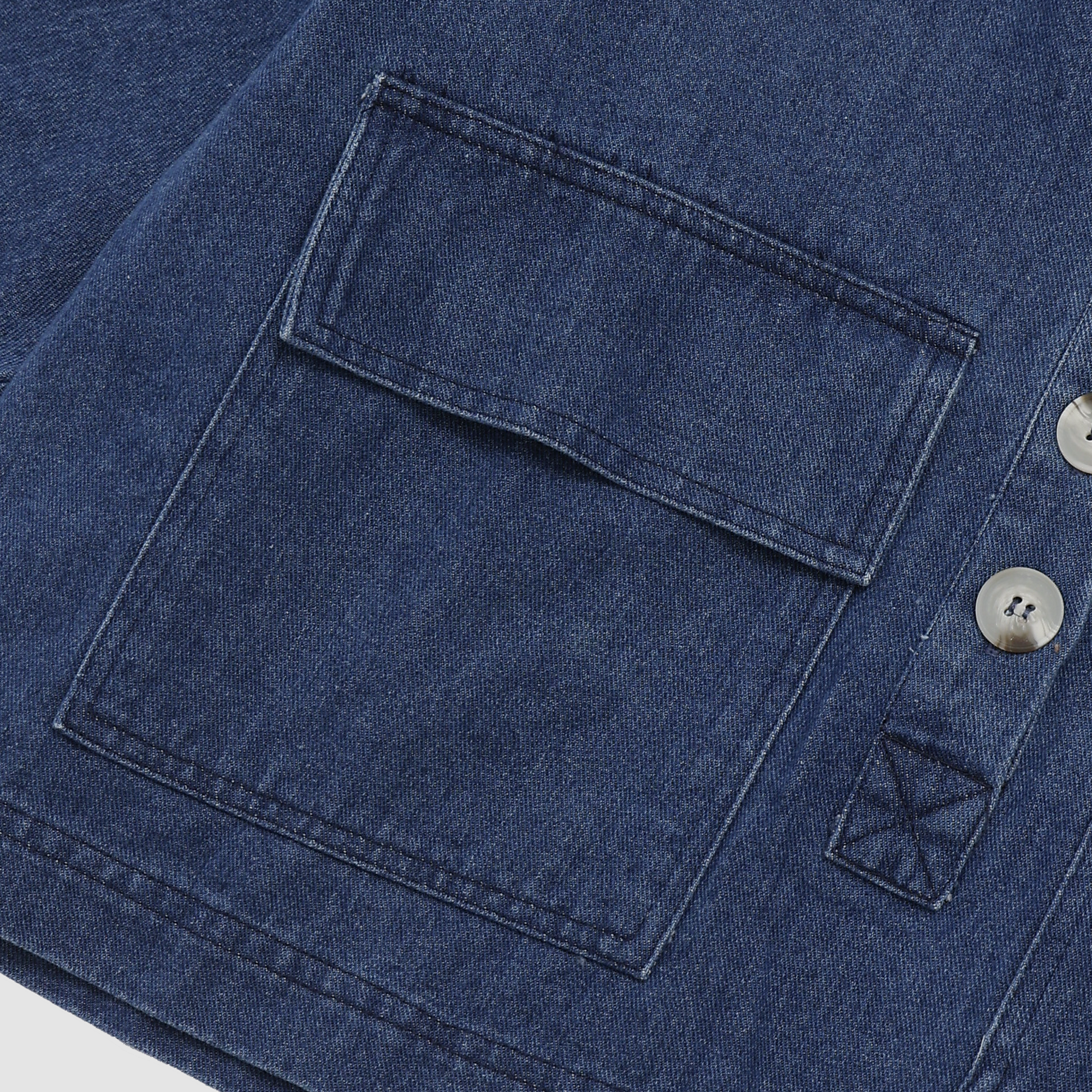 Renée Cropped Denim Top