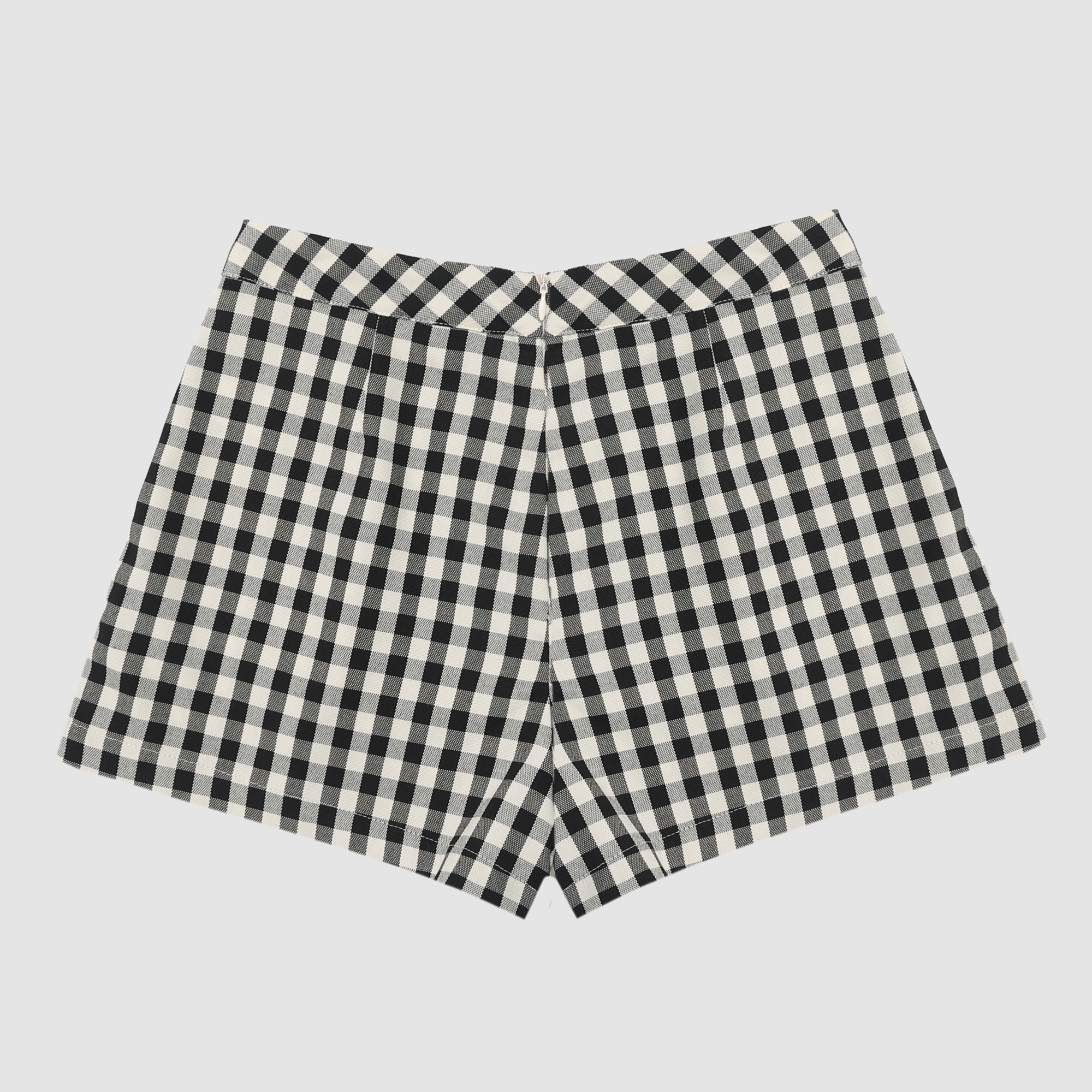 Taylee Gingham Shorts in Black