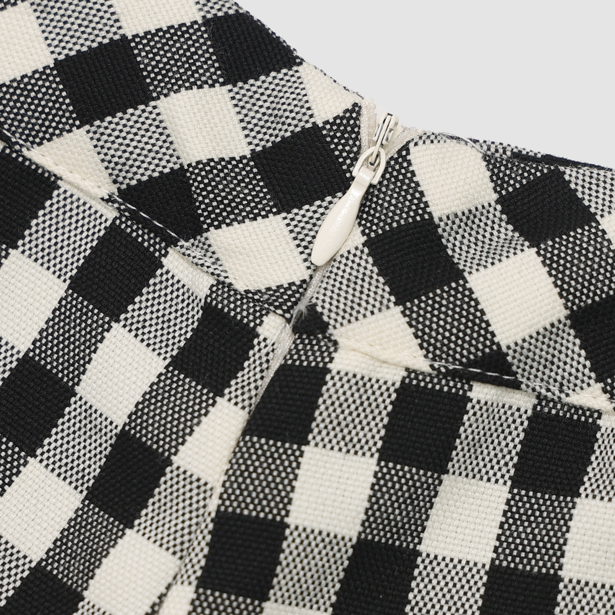 Taylee Gingham Shorts in Black