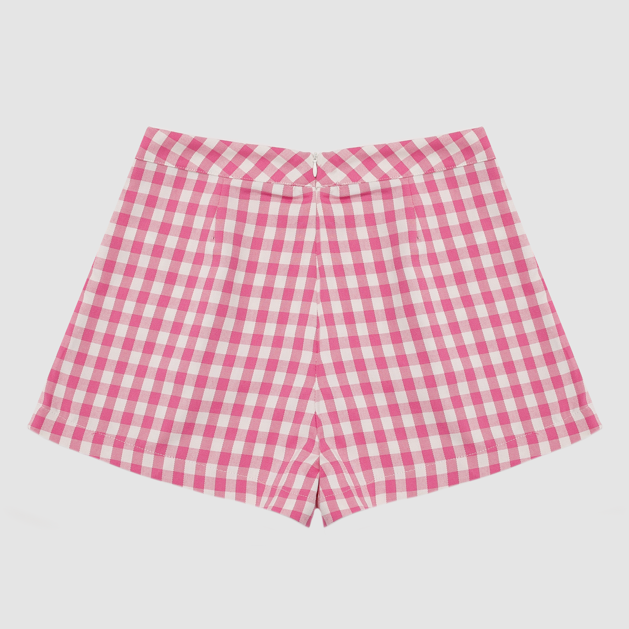 Taylee Gingham Shorts in Hot Pink