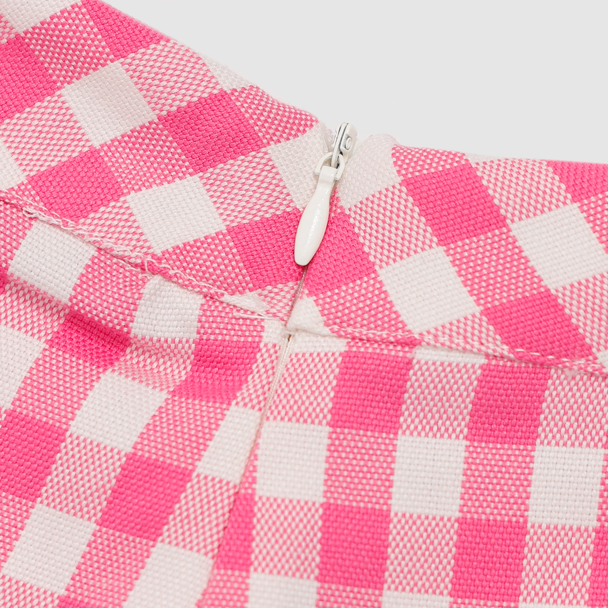 Taylee Gingham Shorts in Hot Pink