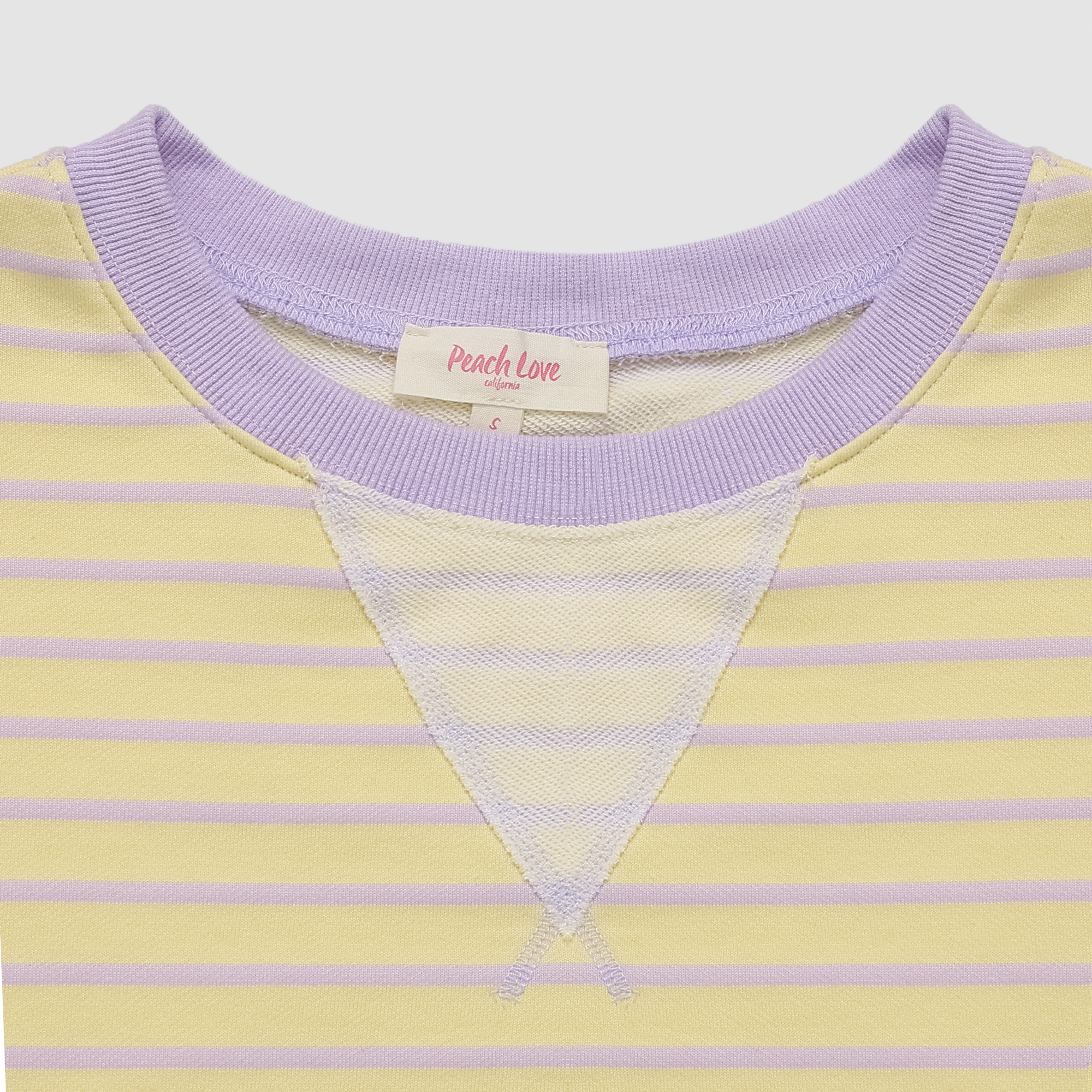 Tessie Striped Lettuce Trim Sweatshirt