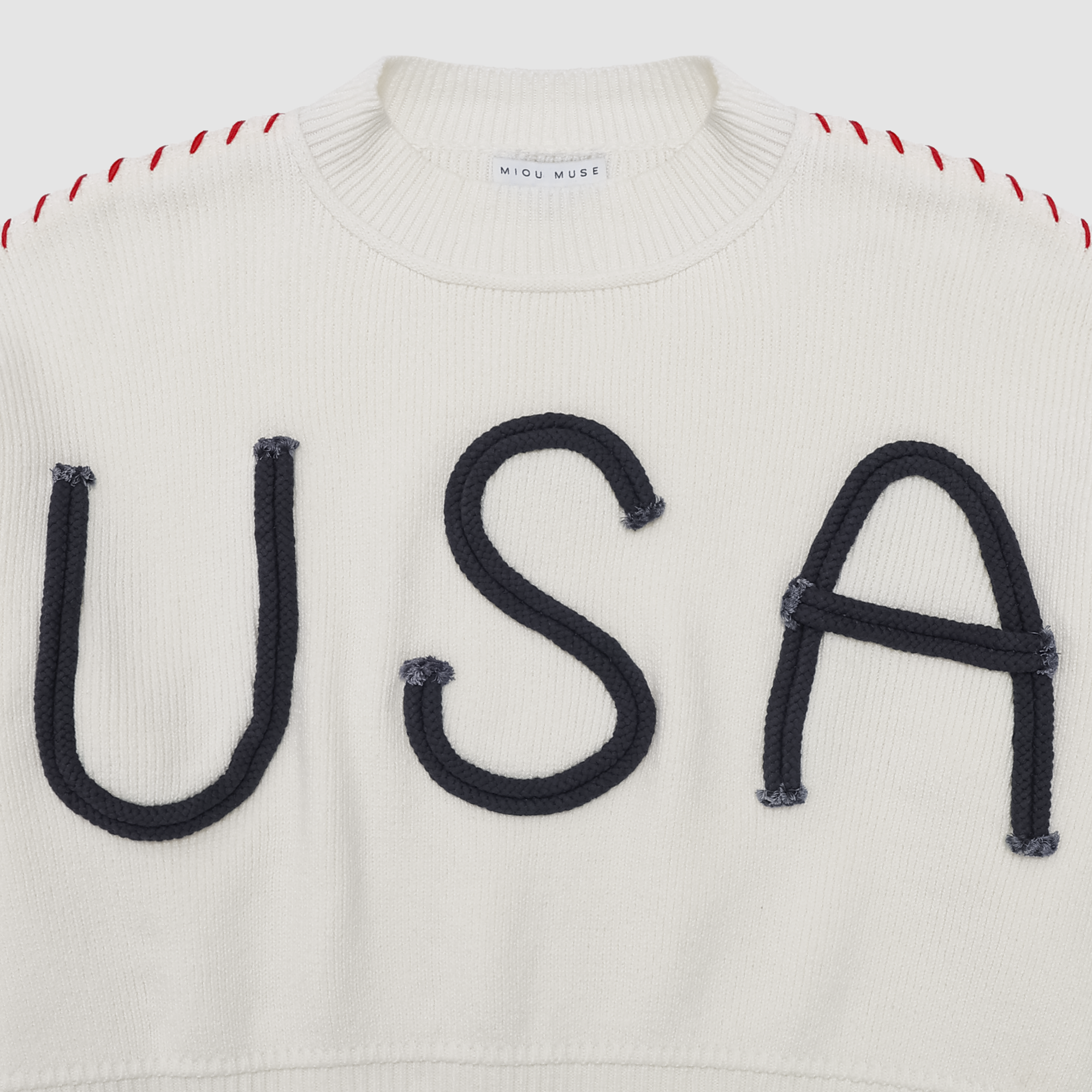 USA Embroidered Sweater