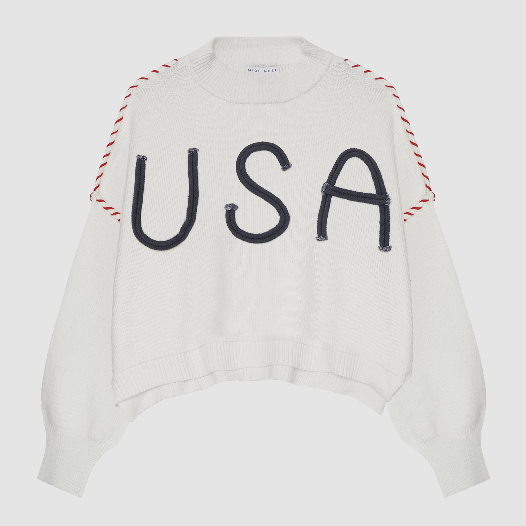 USA Embroidered Sweater