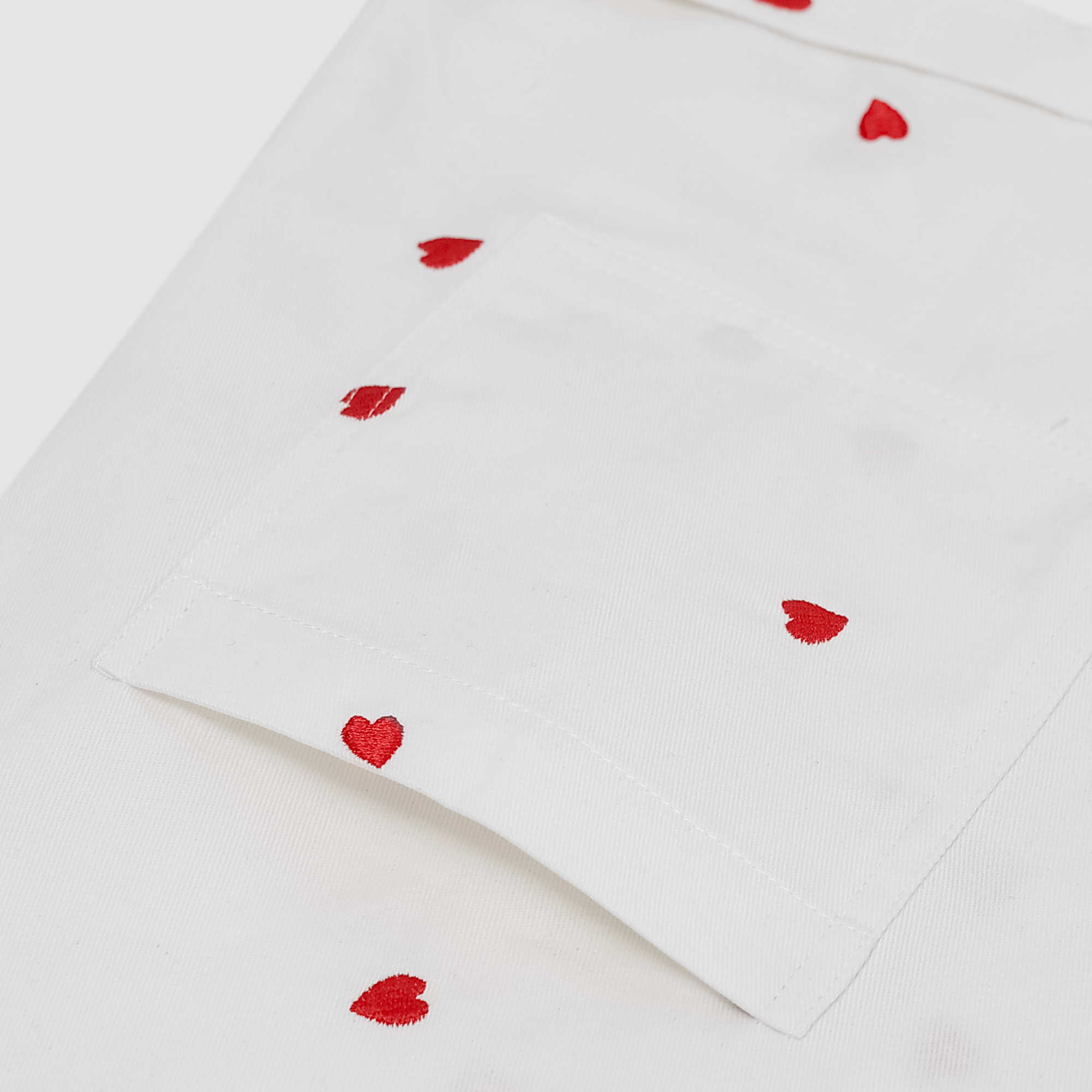 Vera Hearts Embroidered Romper