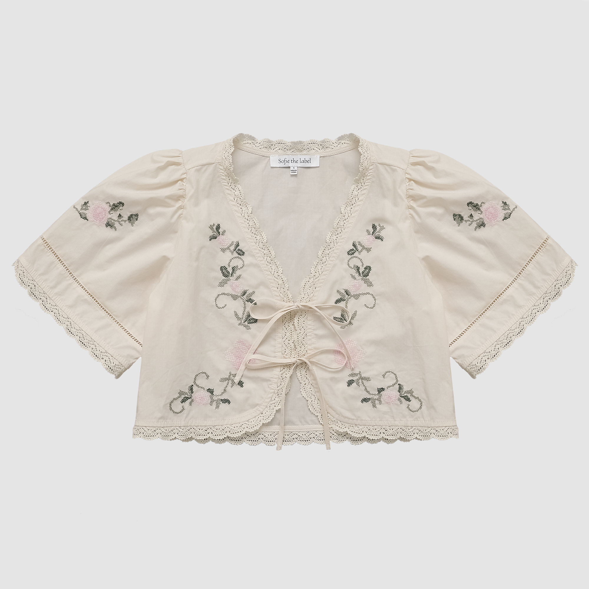 Willow Floral Tie Front Top