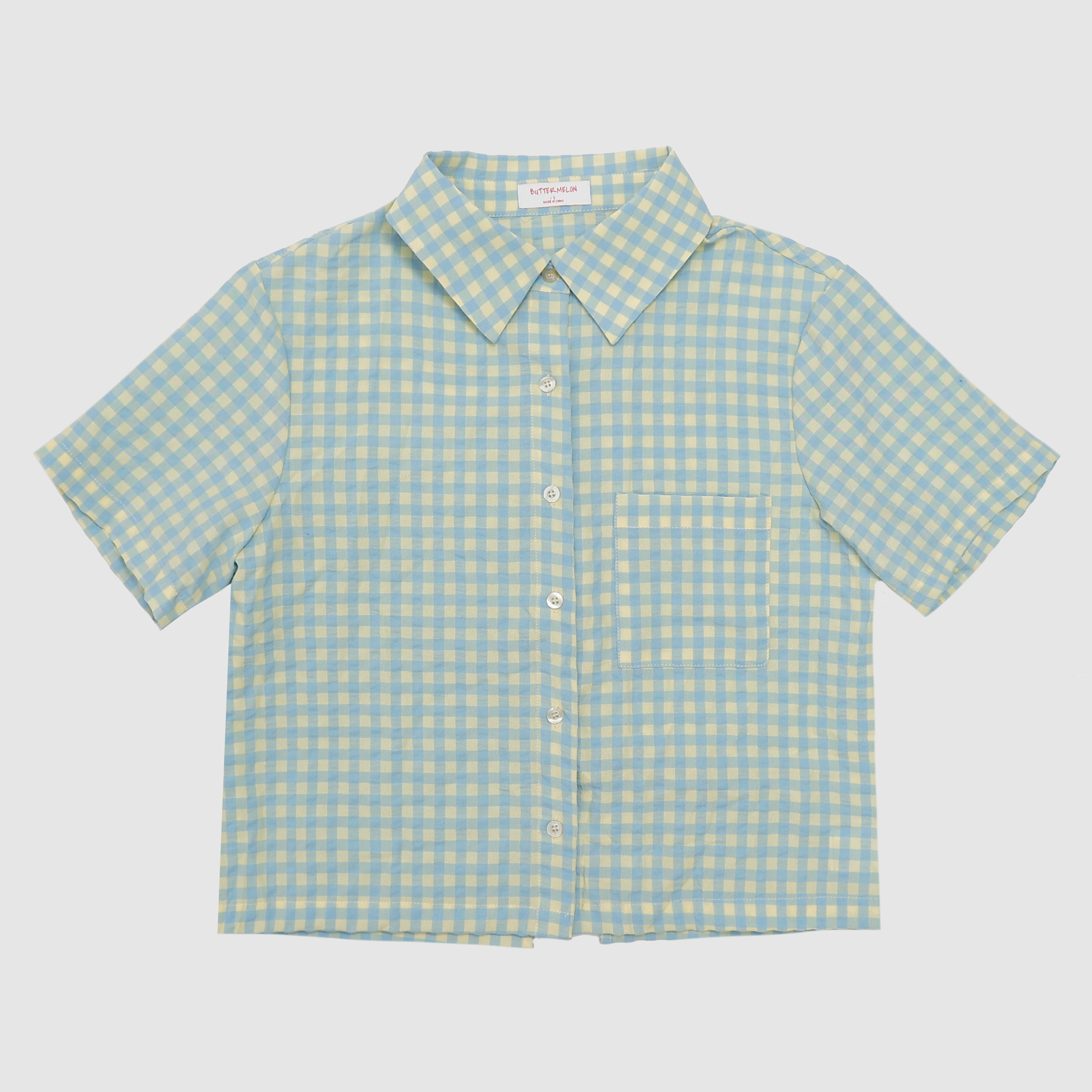 Maggie Cropped Button Up Top