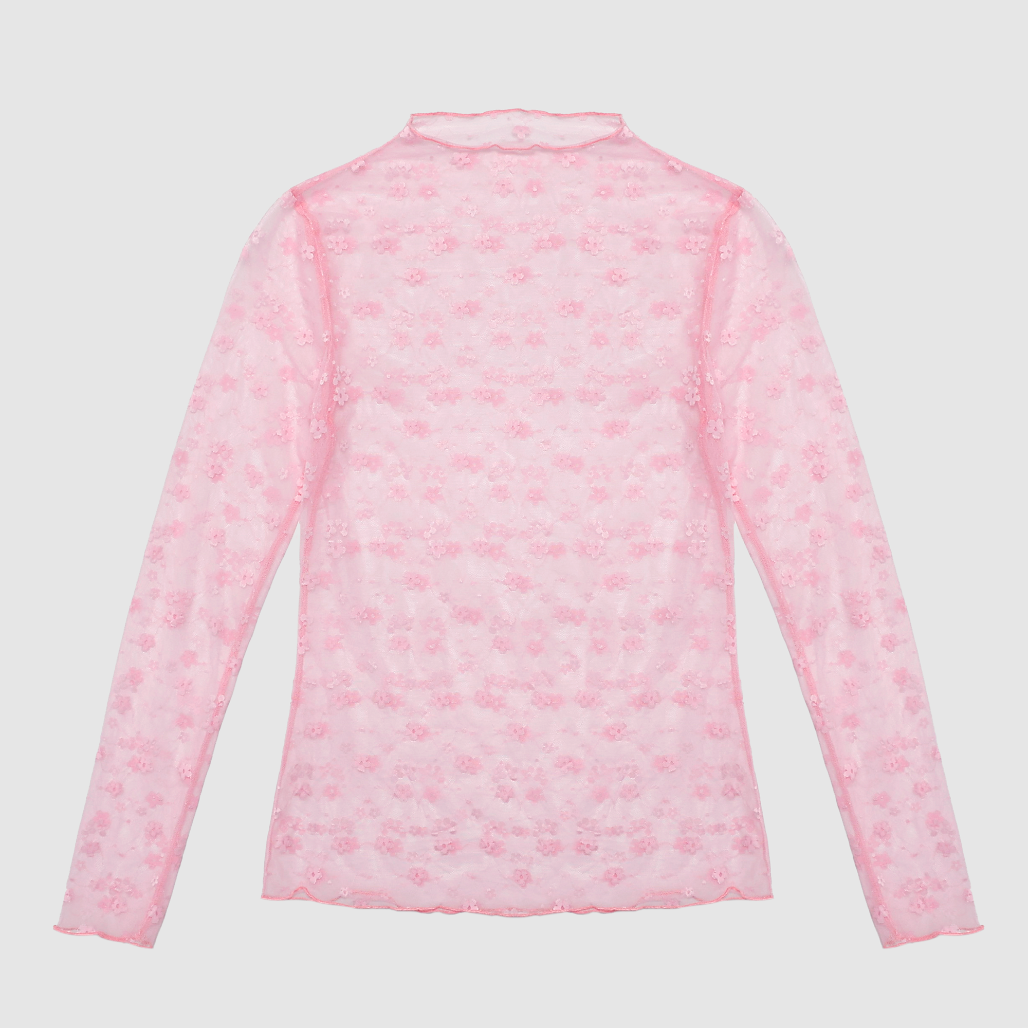 Nadine Mesh Lace Long Sleeve Top