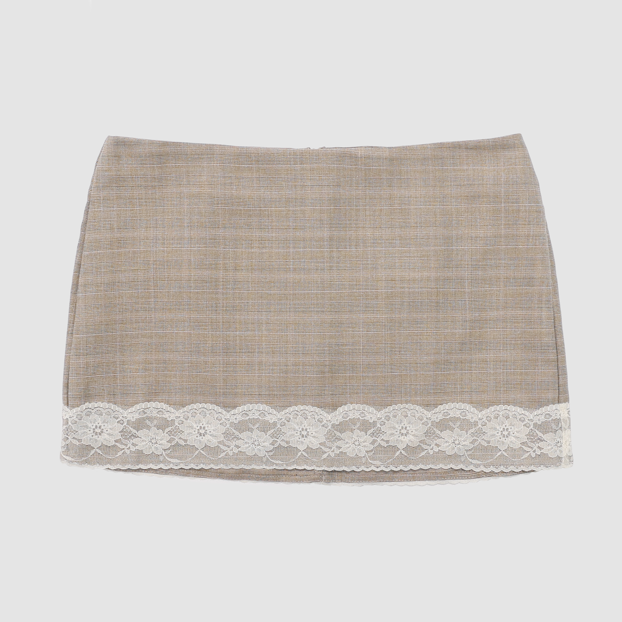 Susan Lace Trim Mini Skirt