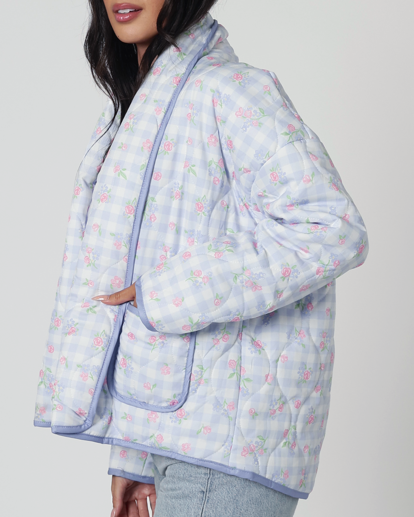 Cotton Candy Oversized Quilted Jacket