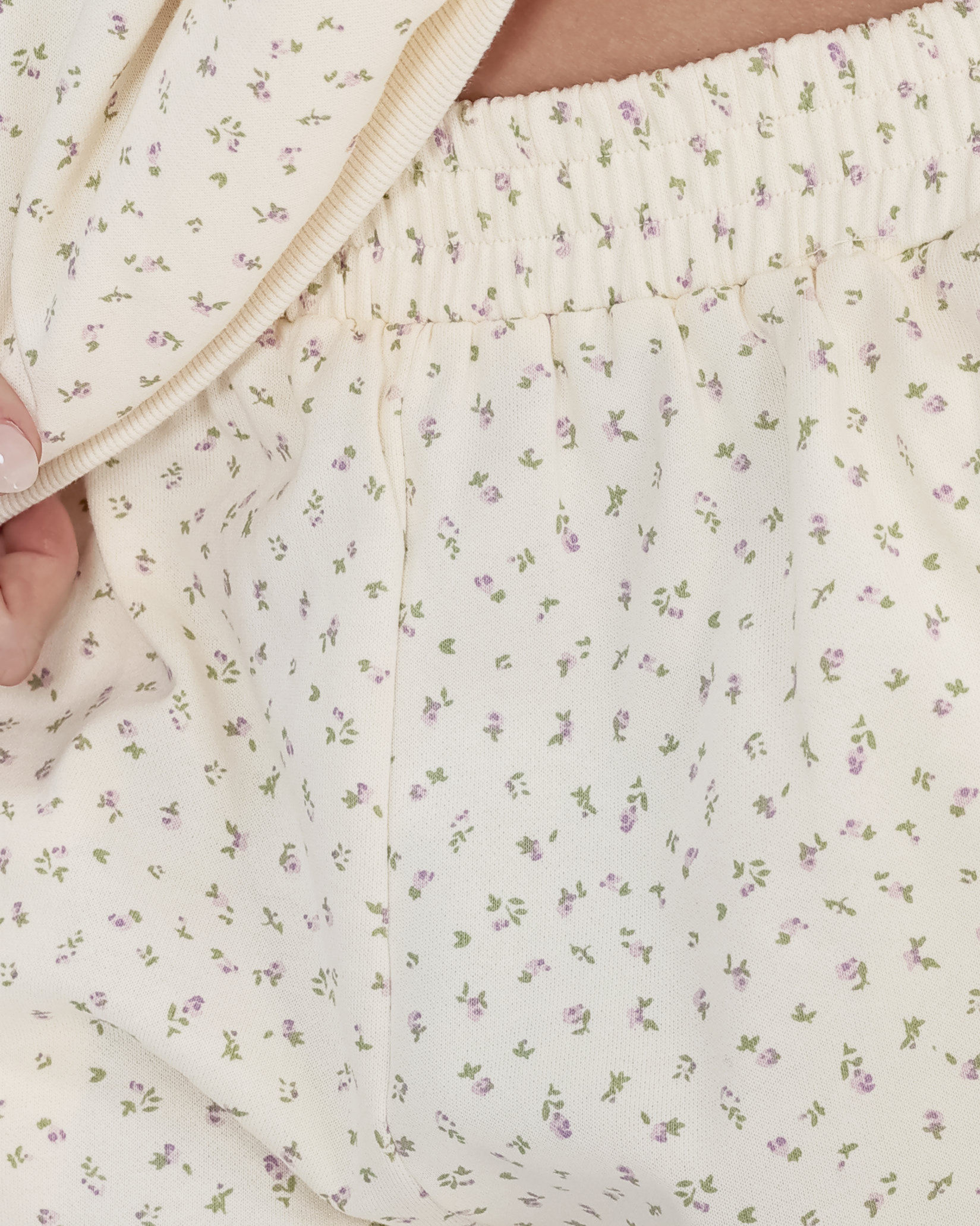 Lacey Floral Sweatshorts