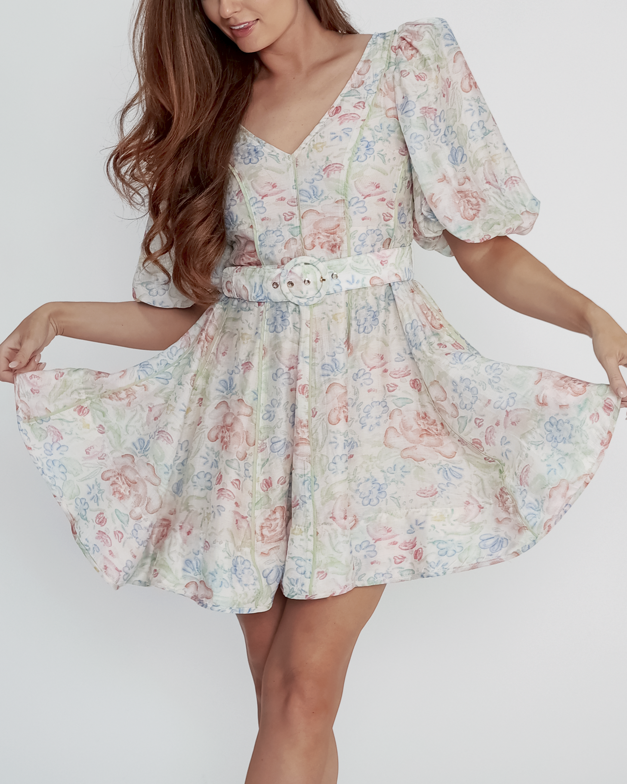 Delilah Floral Belt Dress