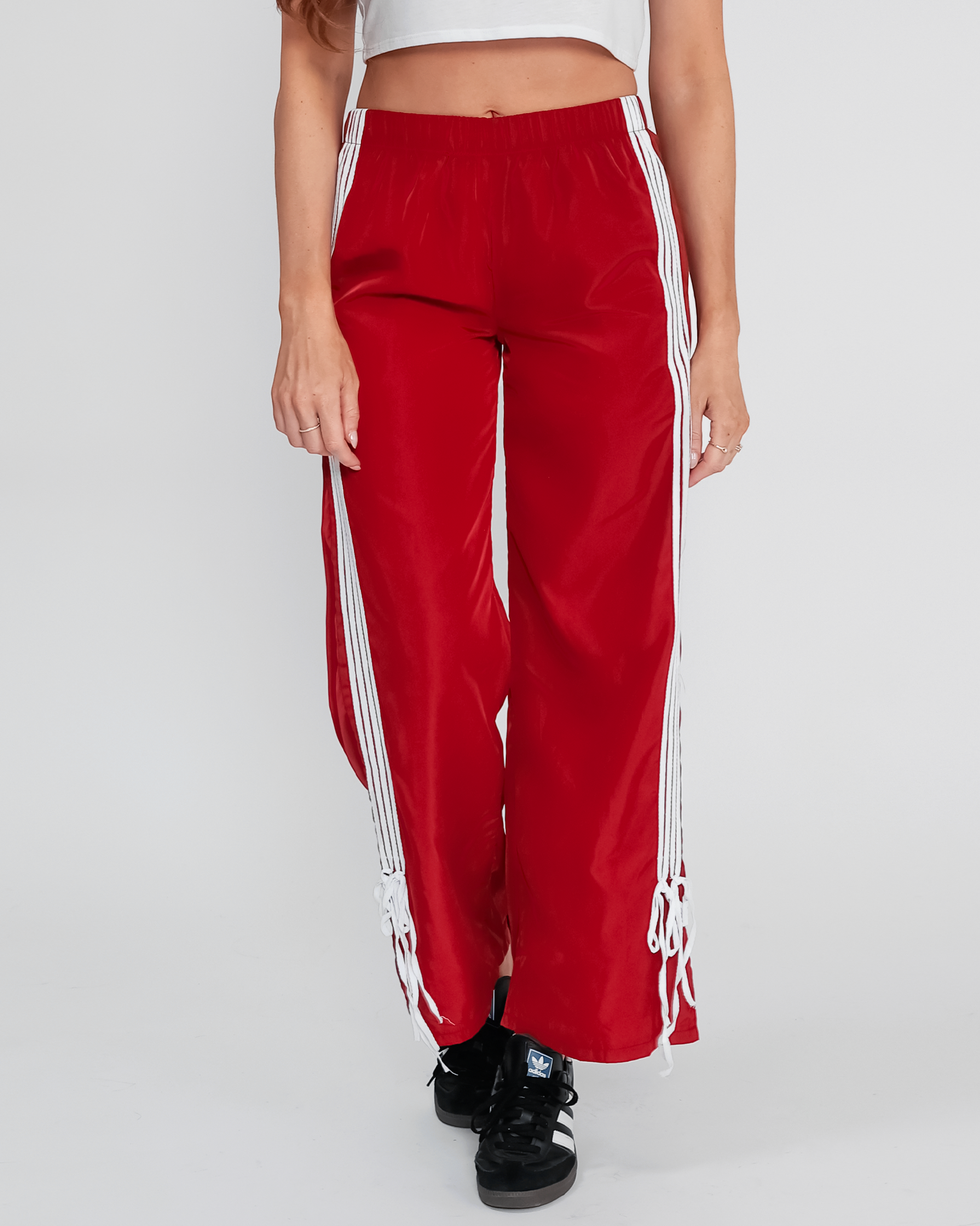 Lara Side Striped Ribbon Track Pants