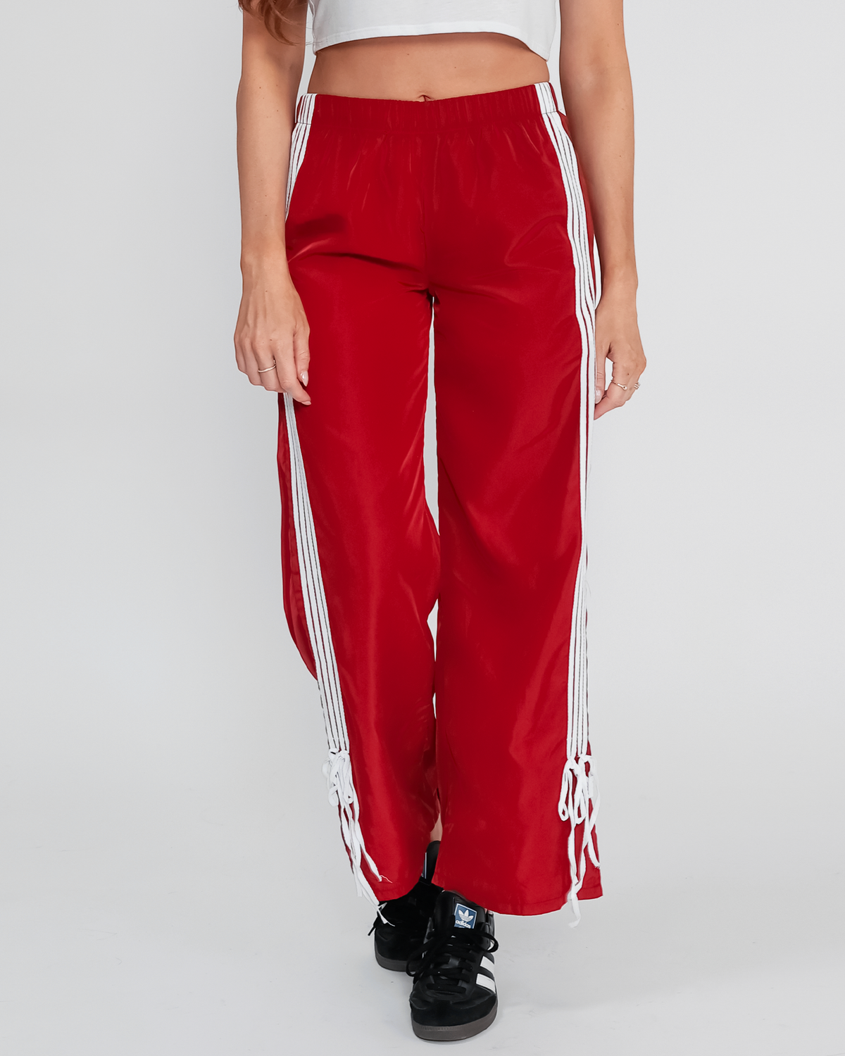 Lara Side Striped Ribbon Track Pants – Sixteen