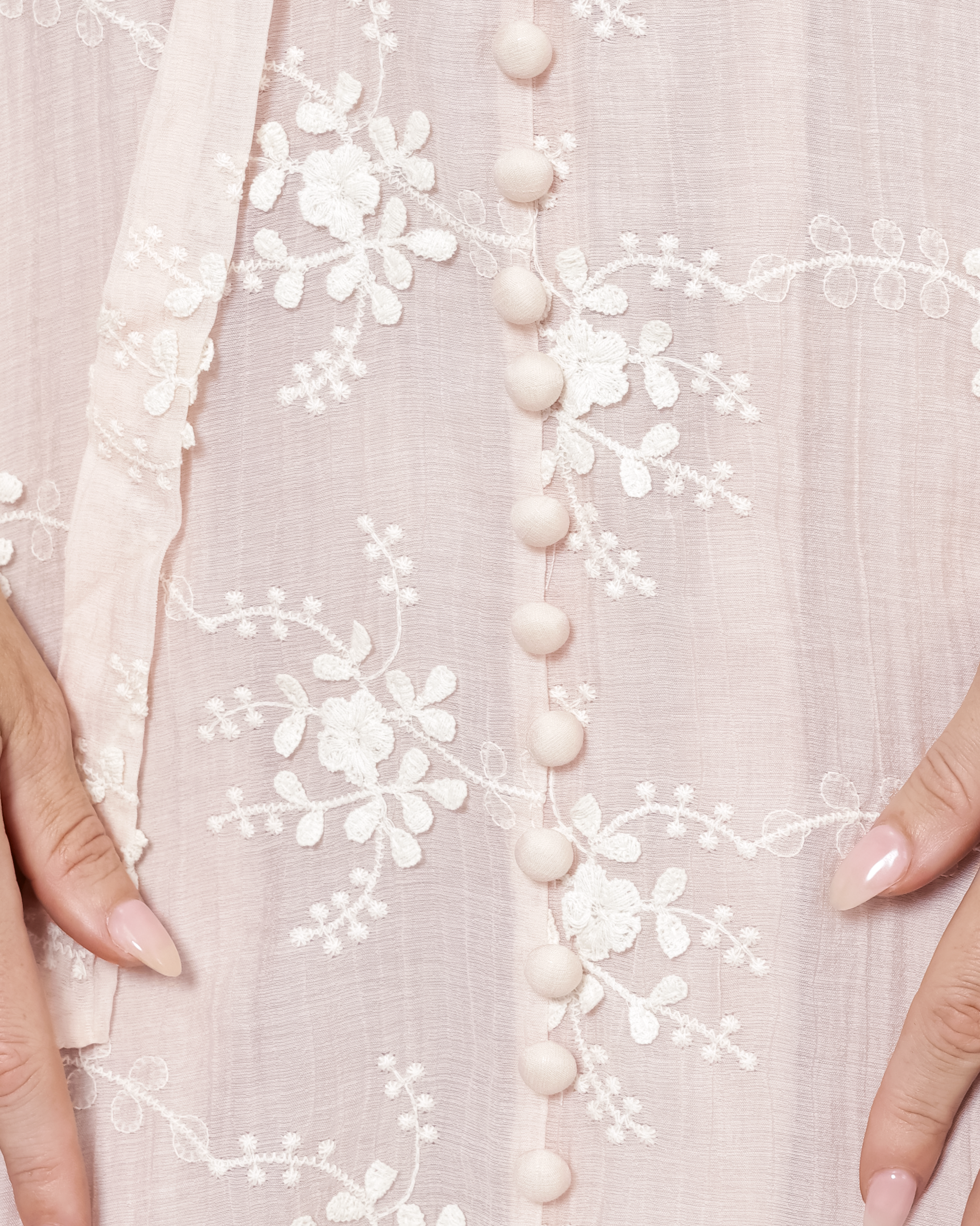 Lyla Embroidered Dress in Pink