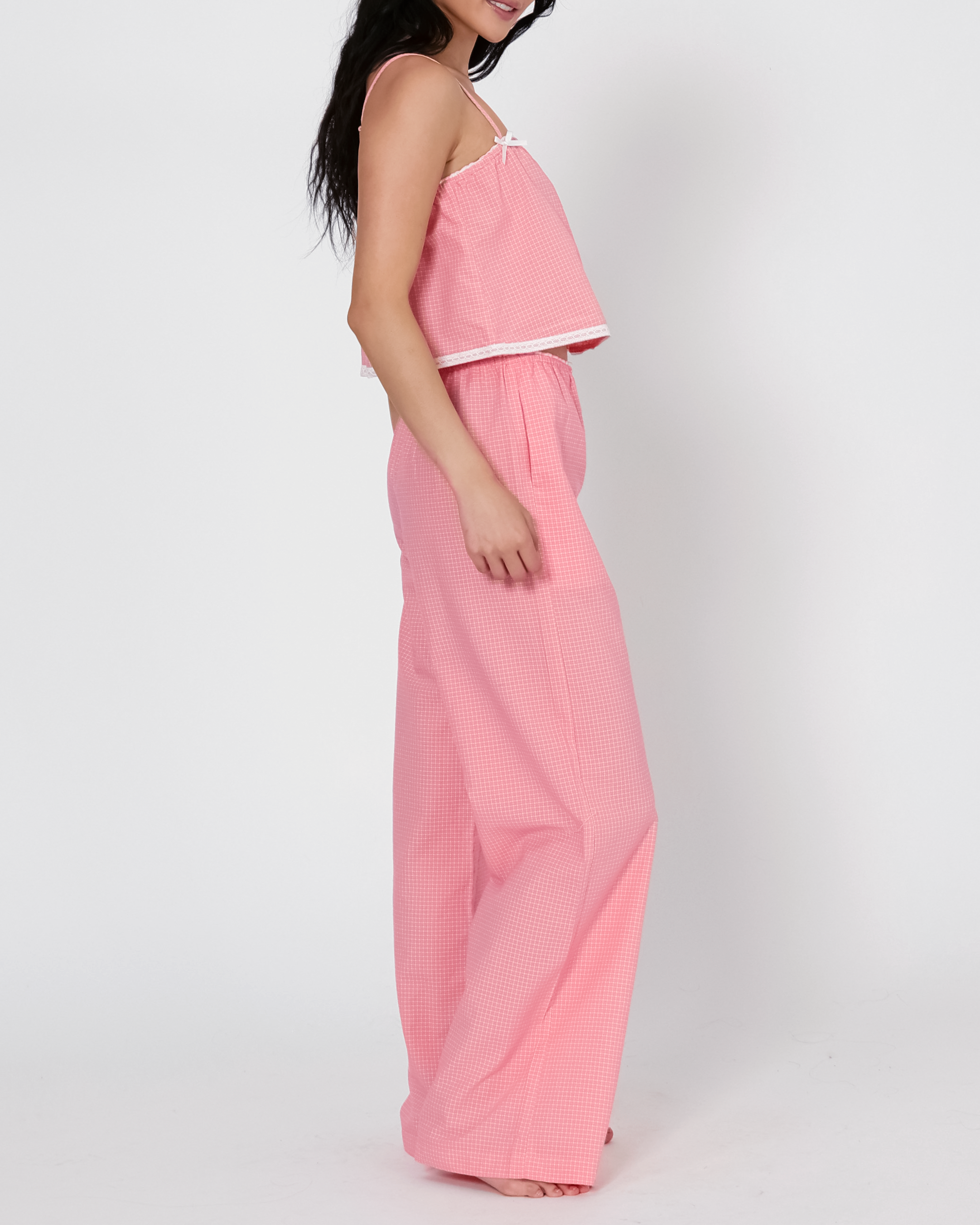 Penelope Gingham Lace Pants