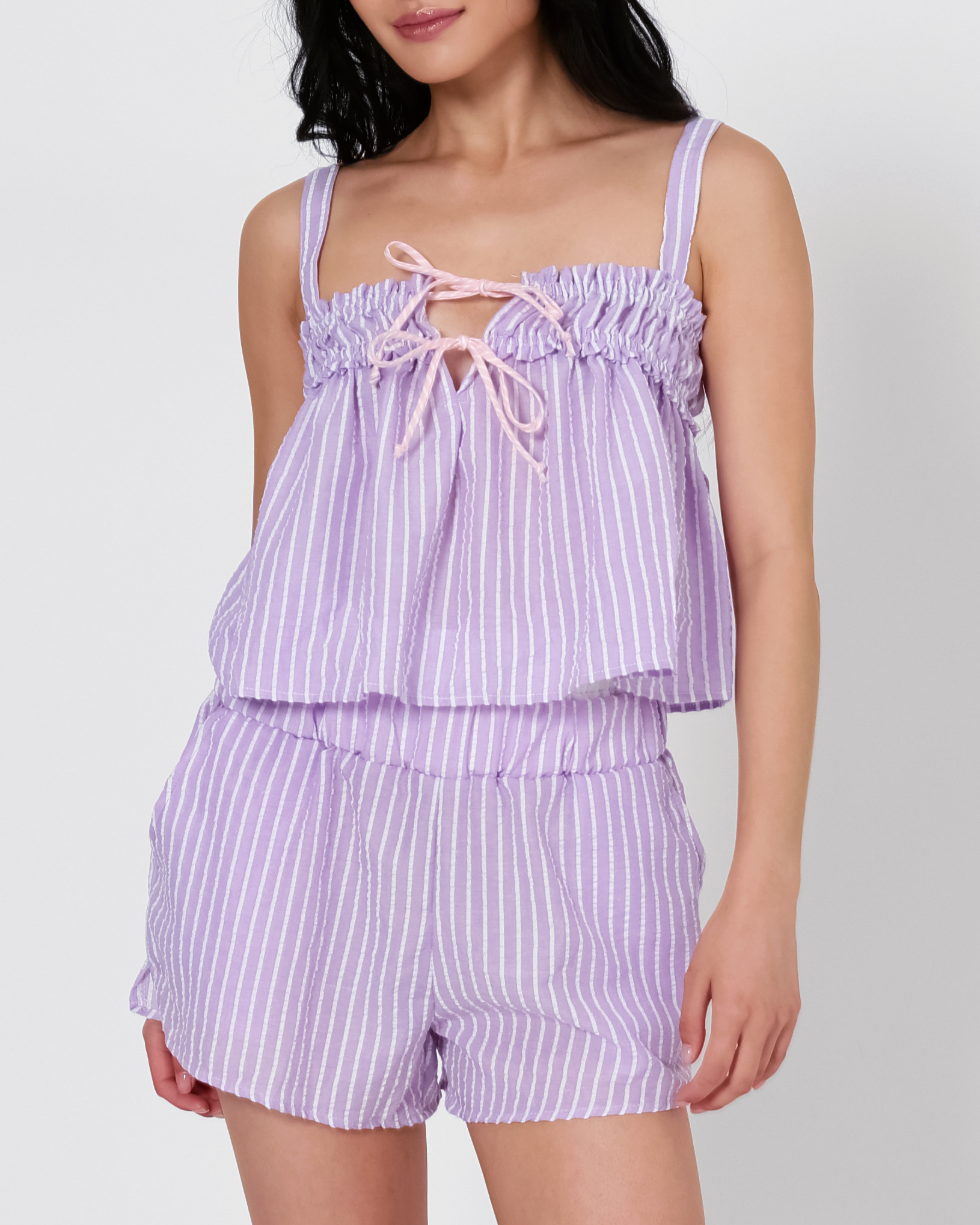 Corinne Striped Boxer Shorts