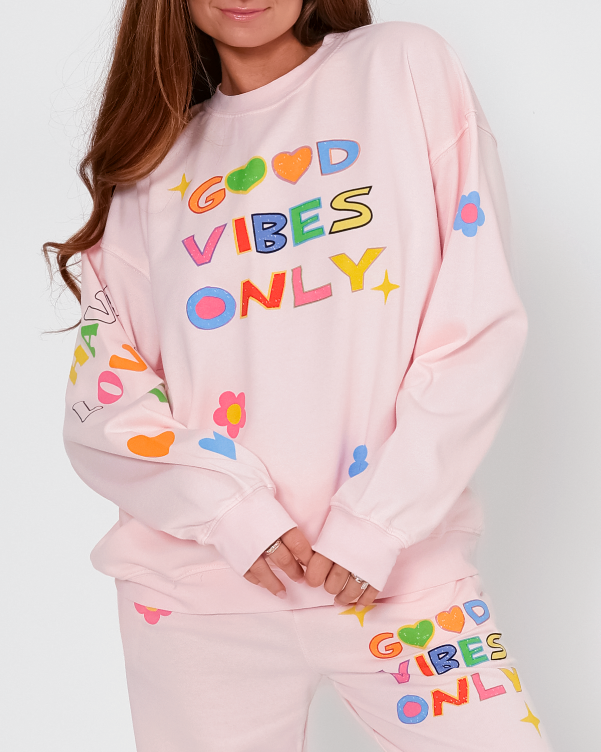 Good Vibes Only Crewneck Sweatshirt – Sixteen