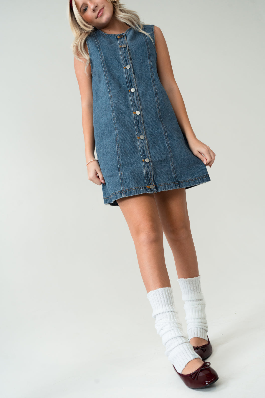 Charlotte Denim Mini Dress Denim / S