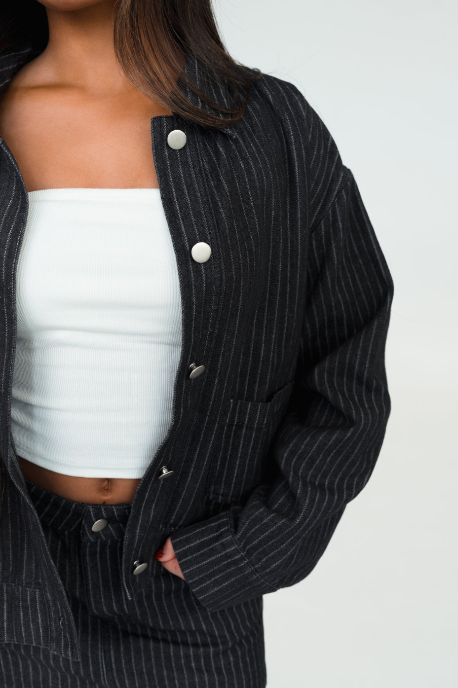 Vivian Pinstripe Jacket