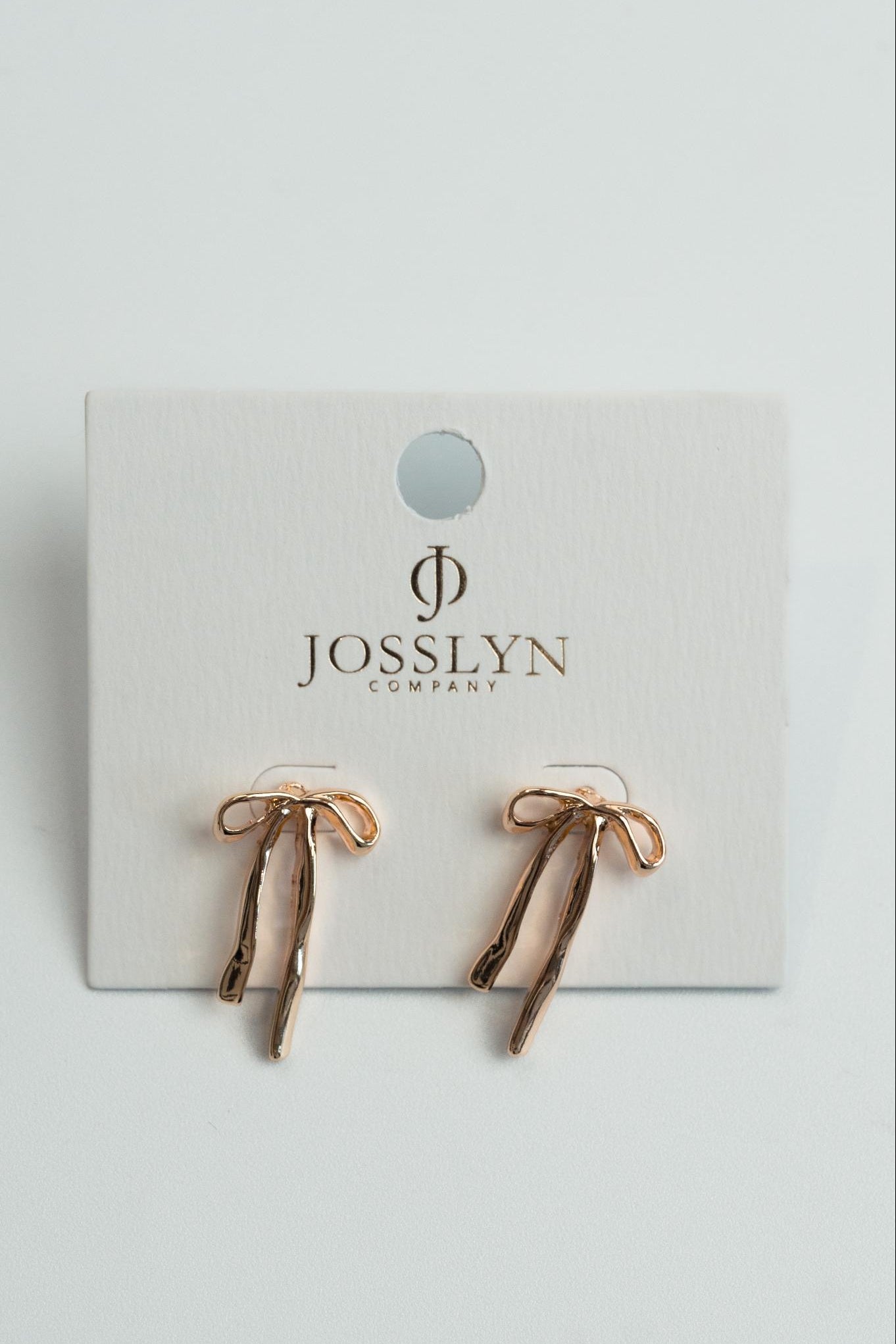 Ribbon Bow Stud Earrings