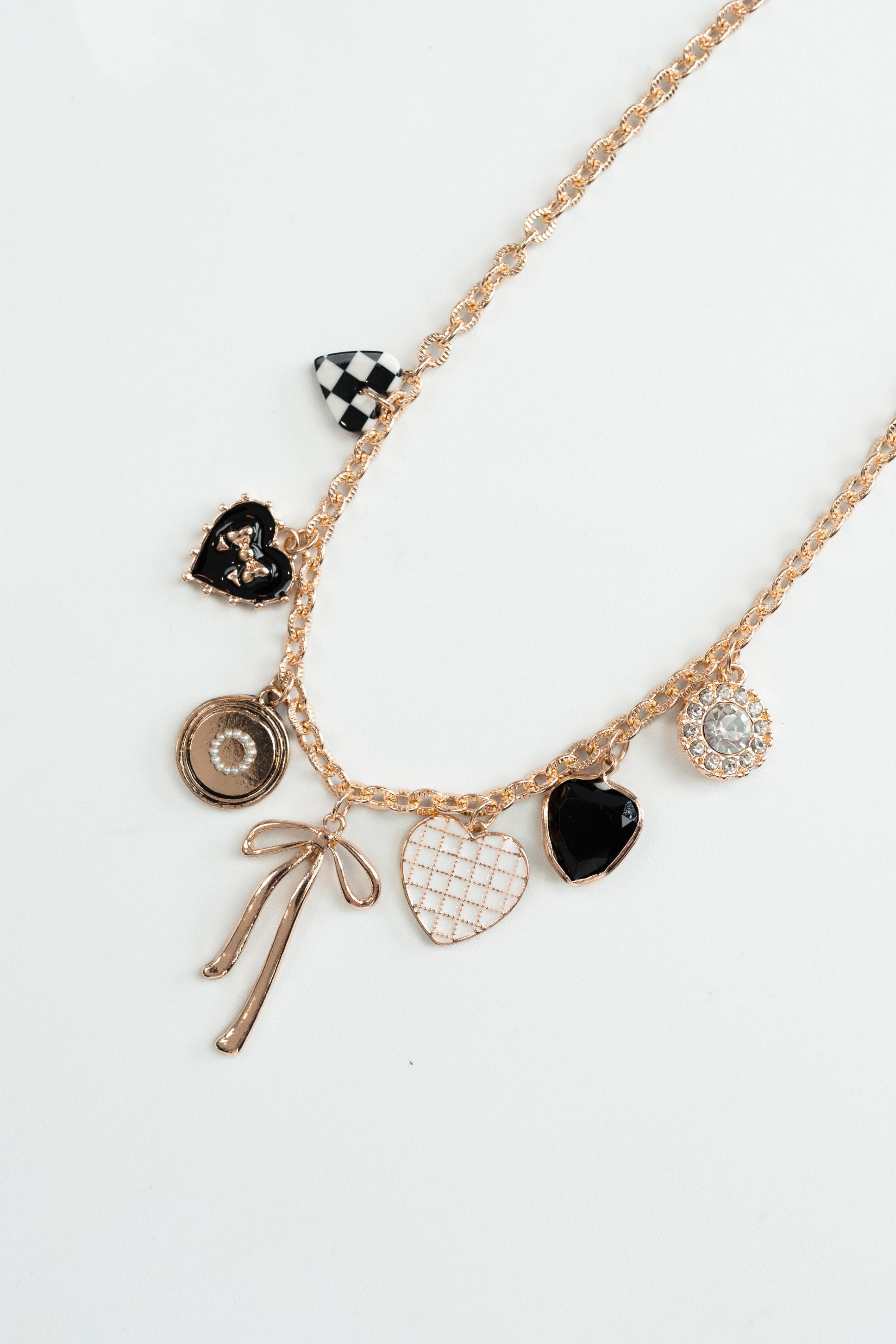 Checkered Charm Necklace