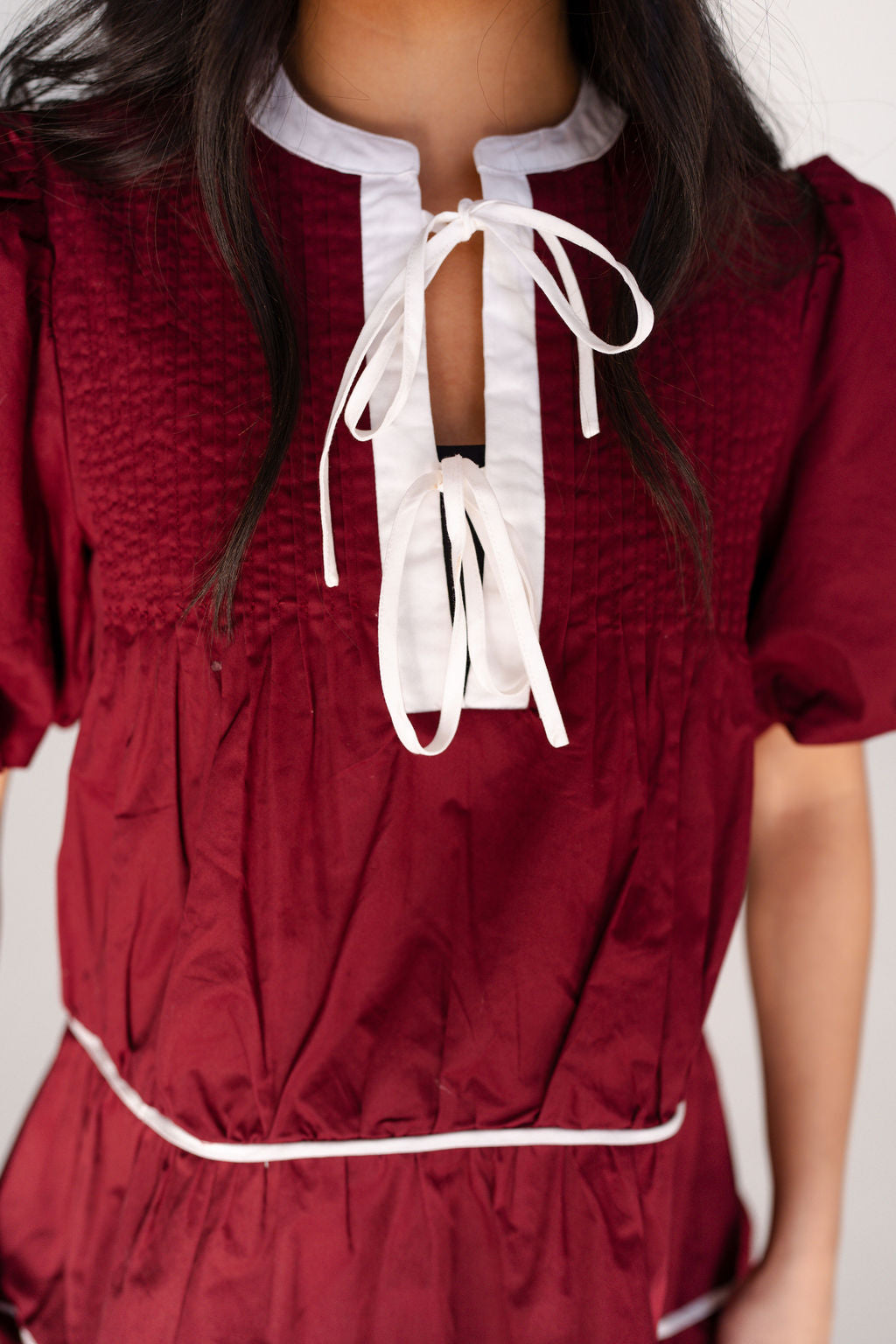 Holly Contrast Detail Mini Dress